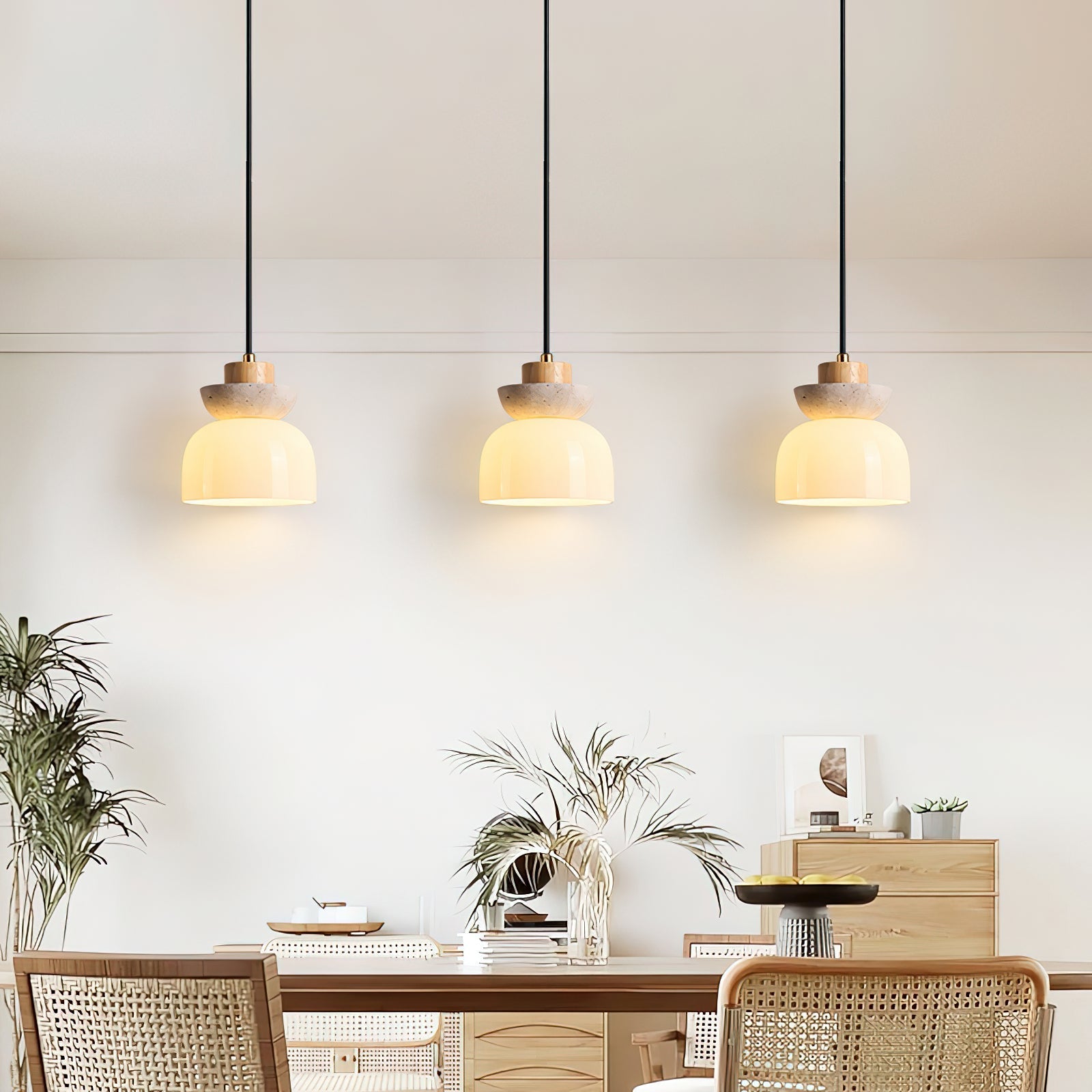 Ritta Layered Dome Pendant Lamp - Neutral Decor