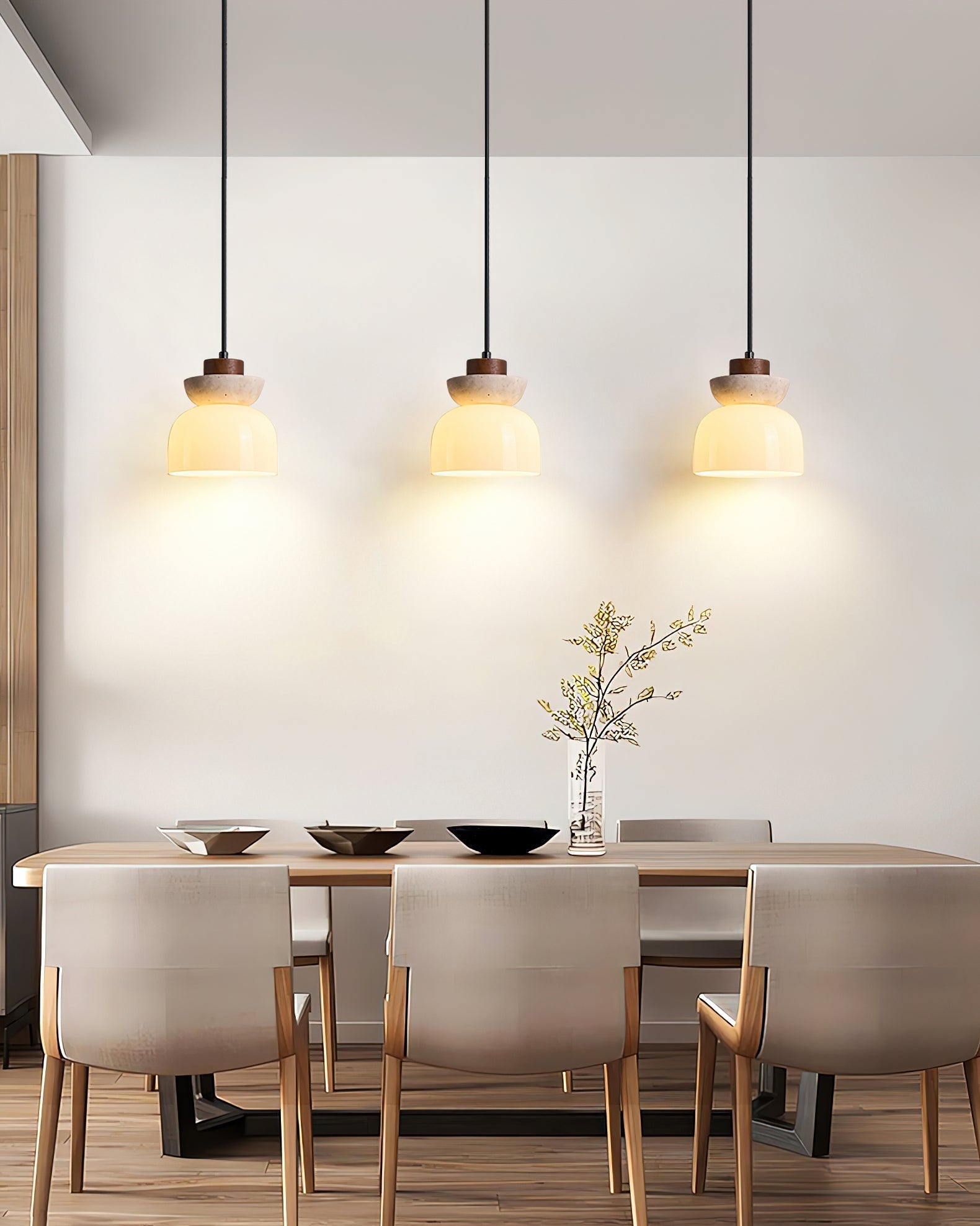 Ritta Layered Dome Pendant Lamp - Neutral Decor