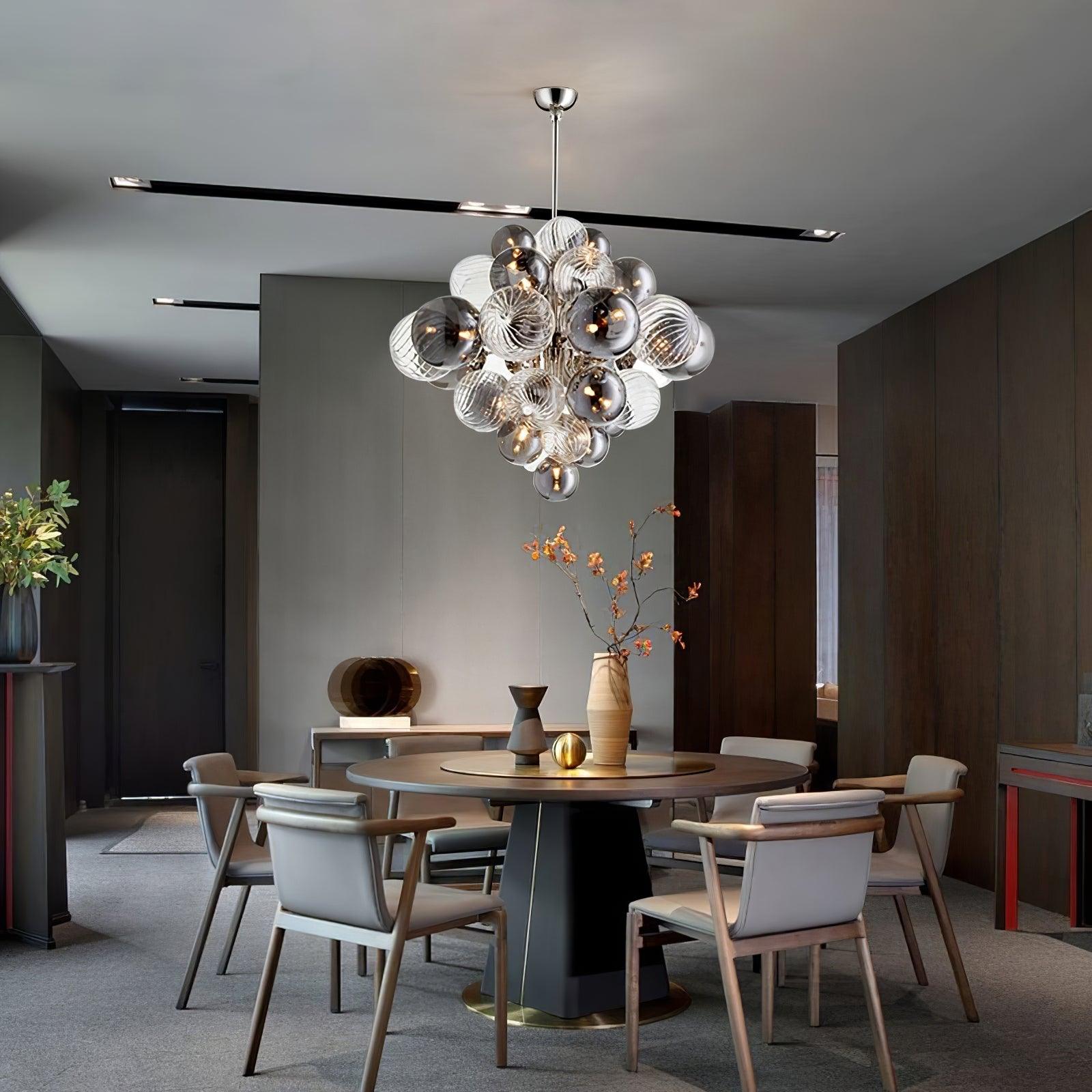 Eirorira Chandelier Pallocino Chrome Glass Ball