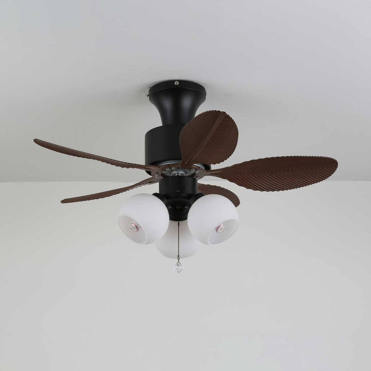 Althea Vintage Wood Ceiling Fan Light