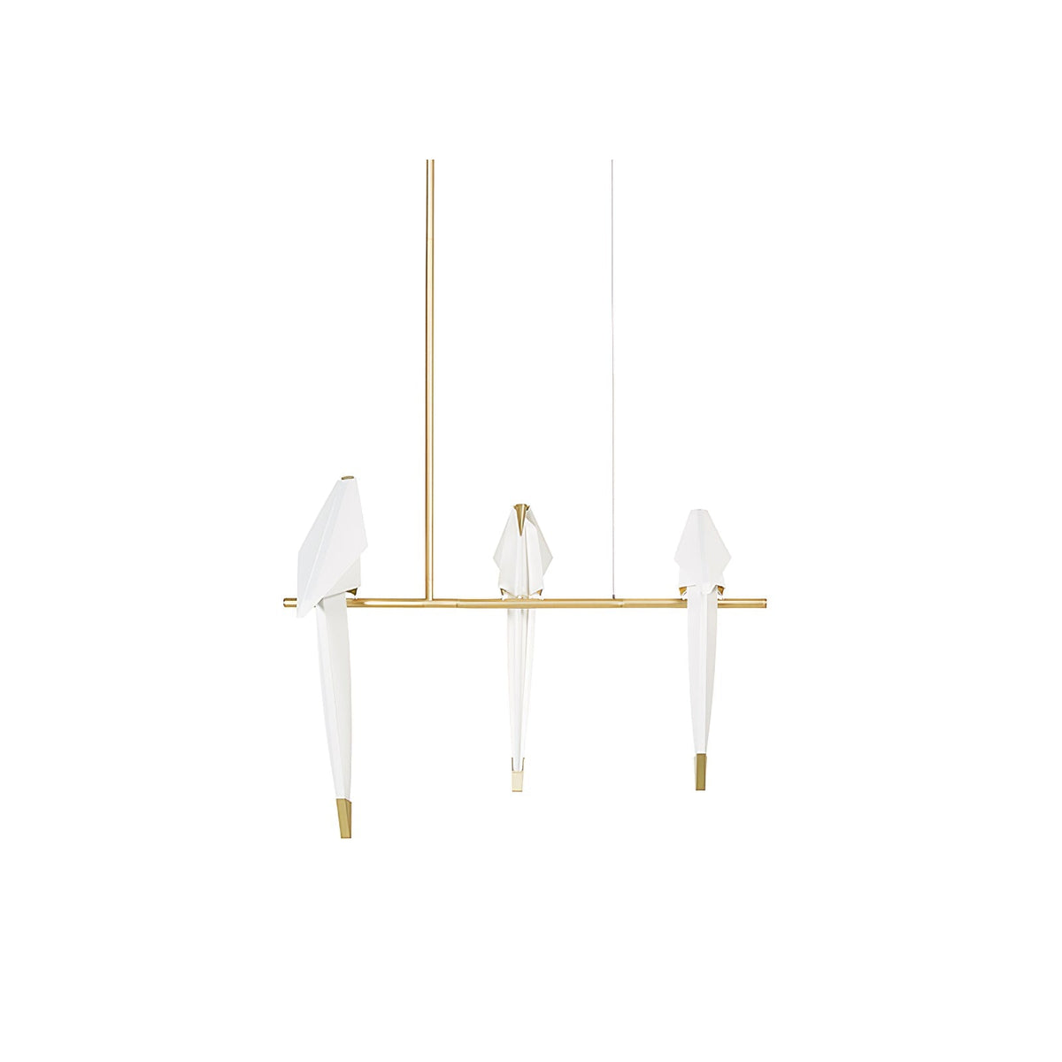 Lunuian Chandelier Paper Crane Bird Sculptural LED