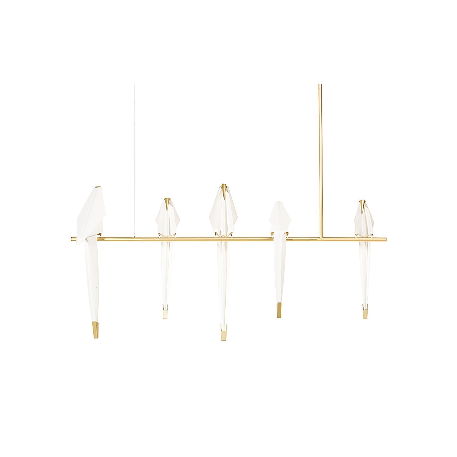 Lunuian Chandelier Paper Crane Bird Sculptural LED