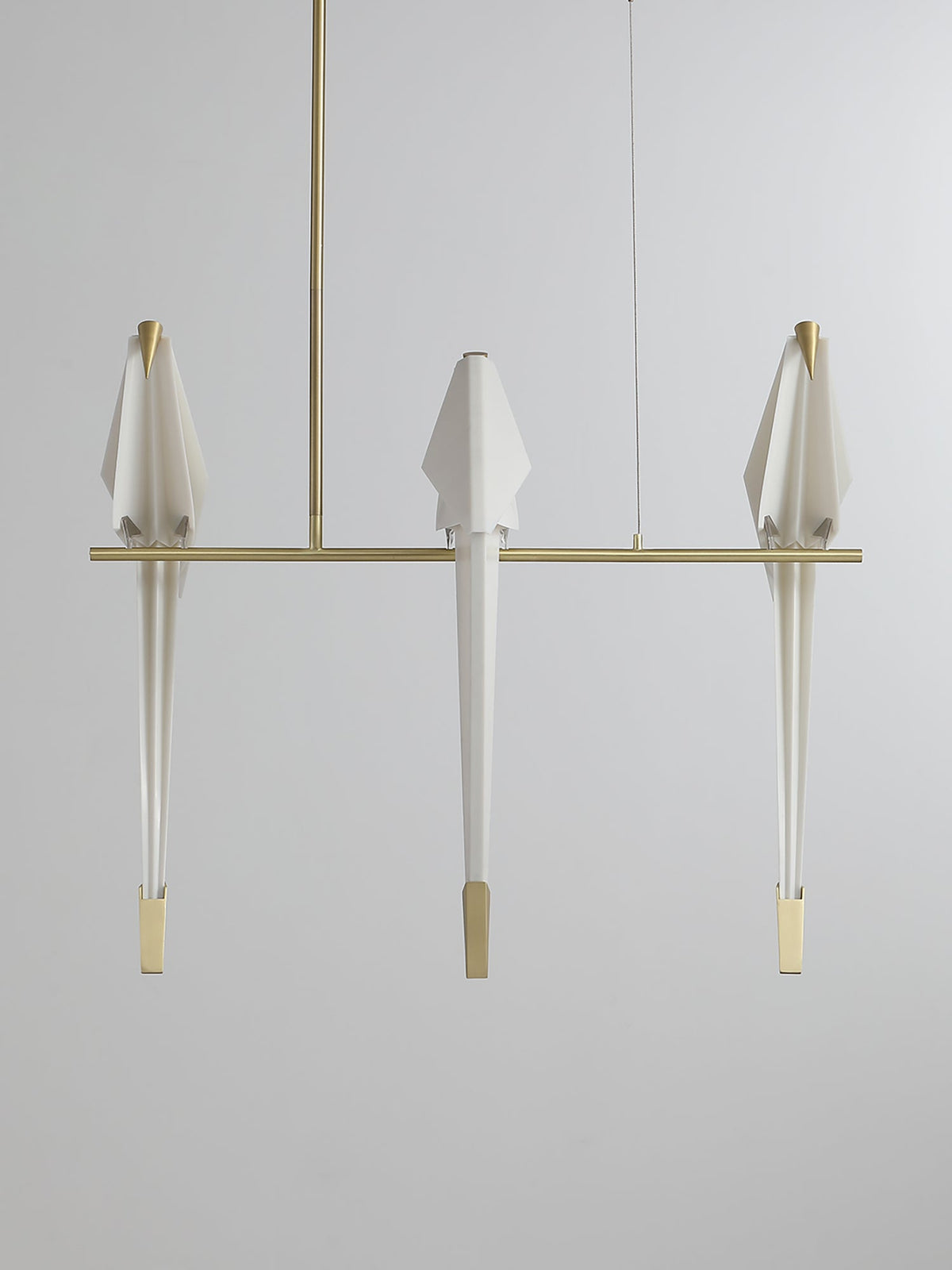 Lunuian Chandelier Paper Crane Bird Sculptural LED