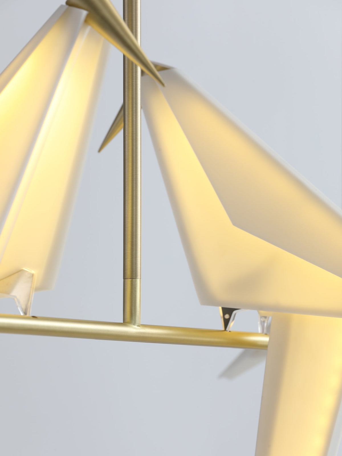 Lunuian Chandelier Paper Crane Bird Sculptural LED