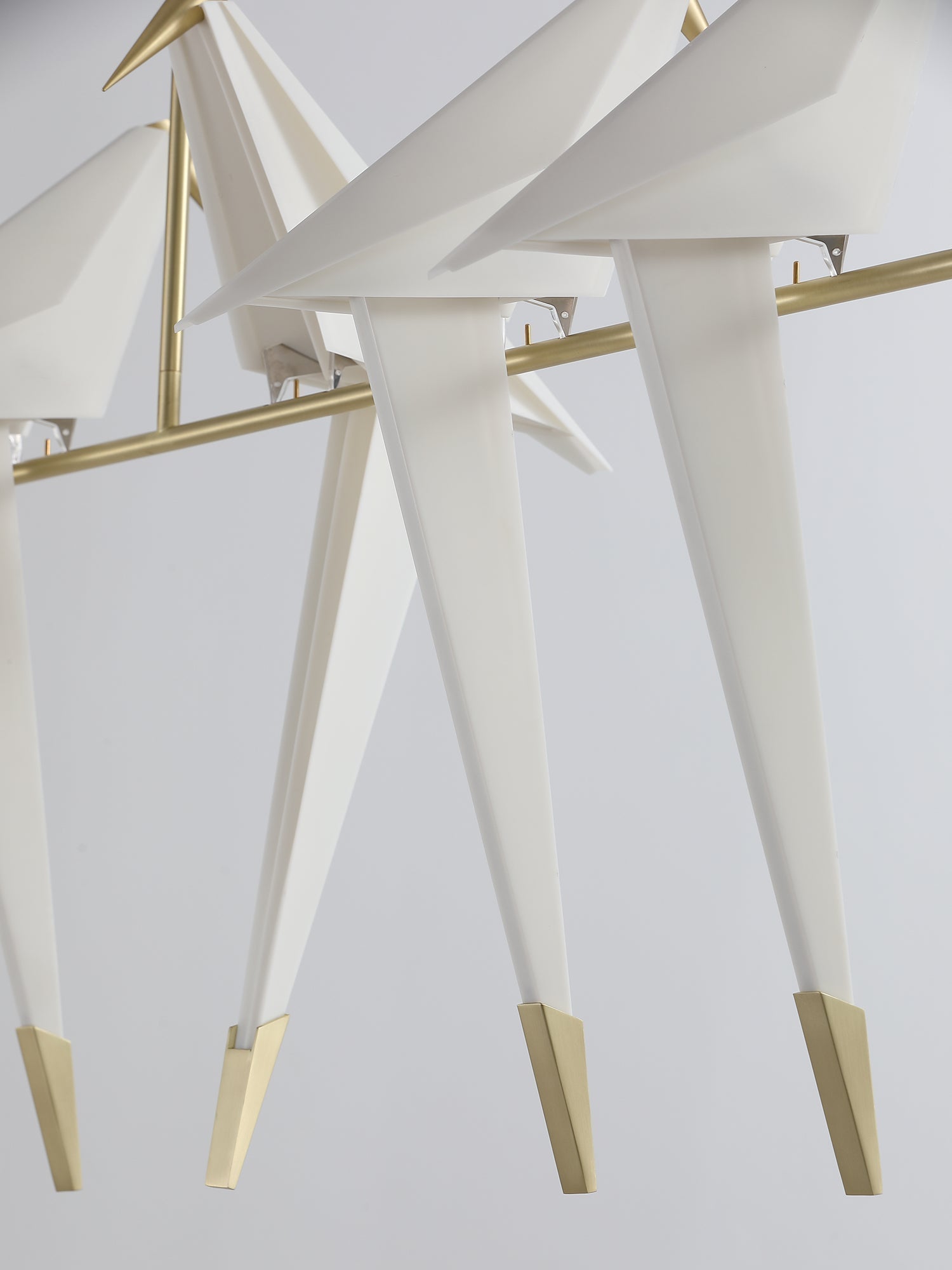 Lunuian Chandelier Paper Crane Bird Sculptural LED