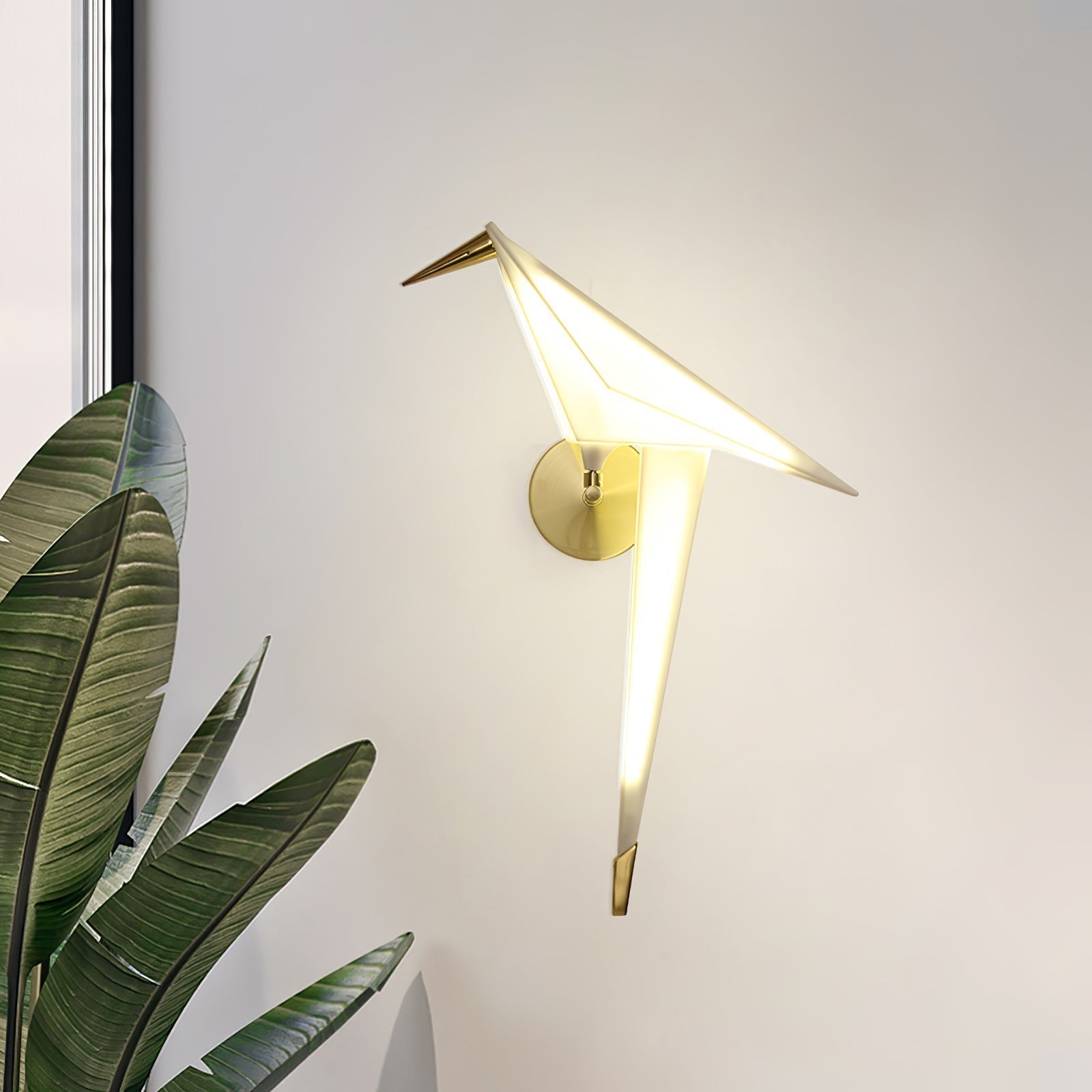 Eovela Nordic Art Paper Crane Wall Lamp