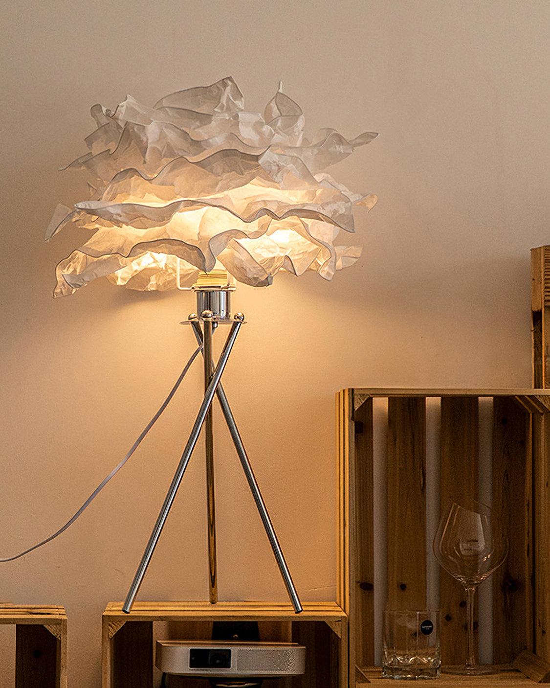 peony Modern Paper Table Lamp - Neutral Decor
