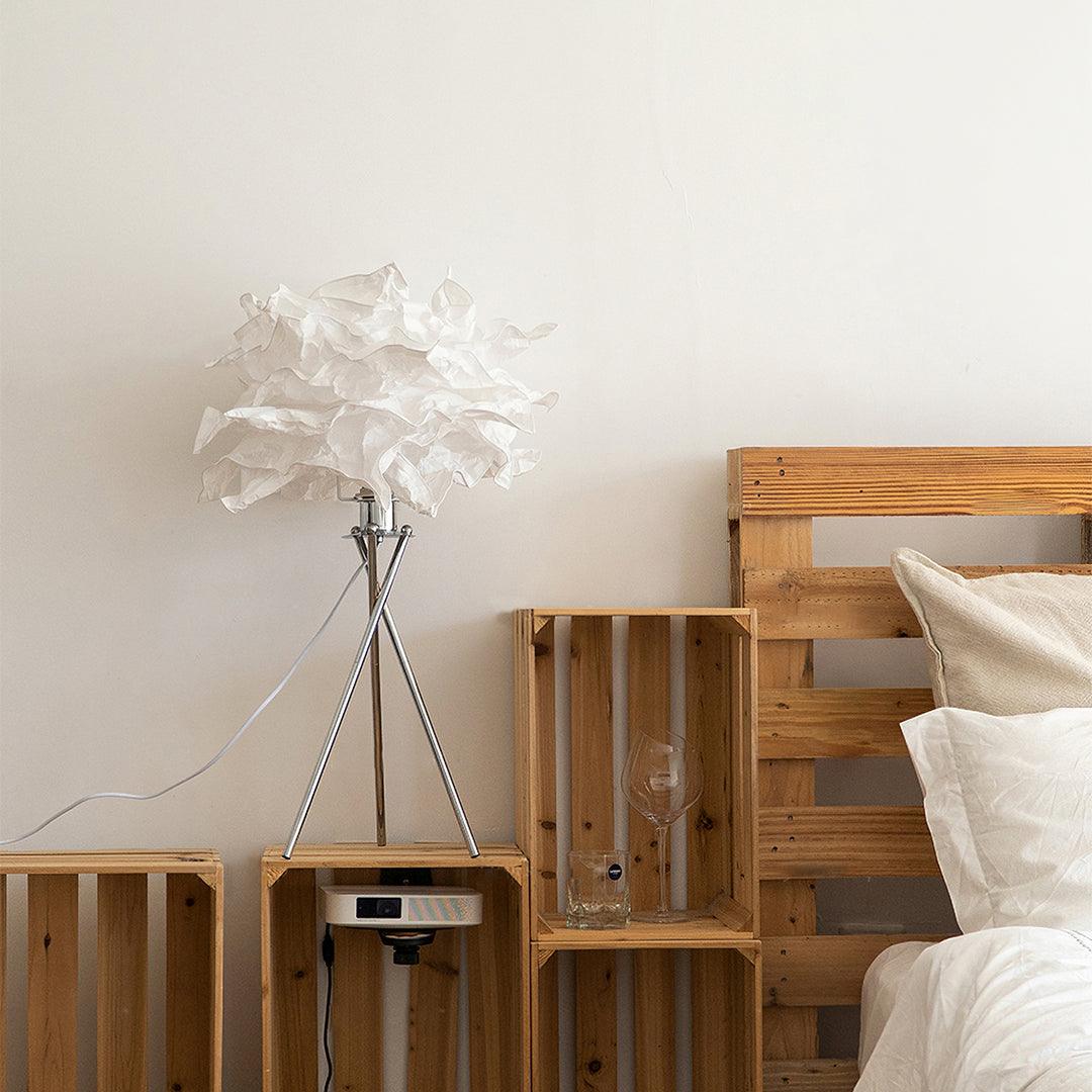 peony Modern Paper Table Lamp - Neutral Decor