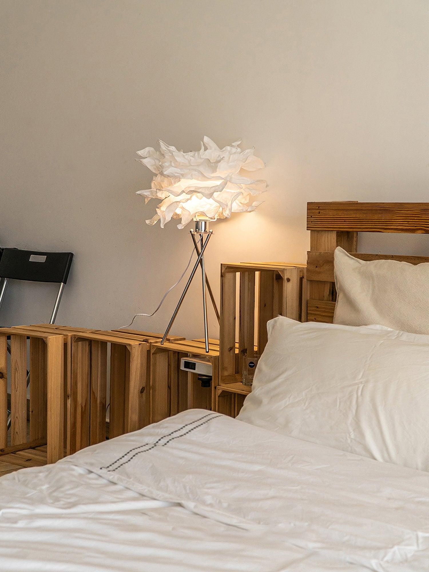 peony Modern Paper Table Lamp - Neutral Decor