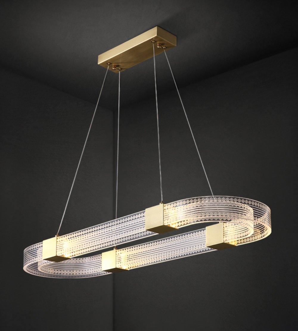 Eurdora Modern Minimalist Ring LED Chandelier - Neutral Decor