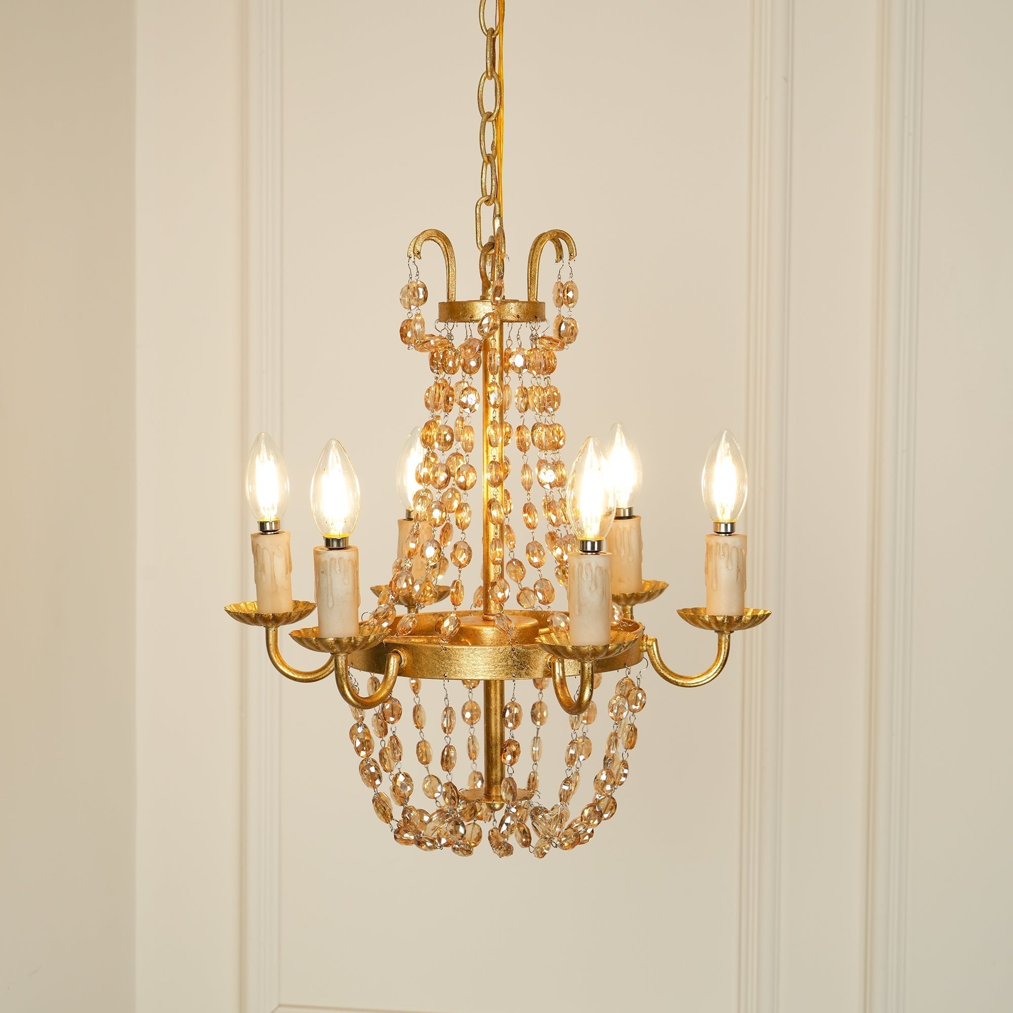 Luxinine Vintage Flea Market Crystal Chandelier