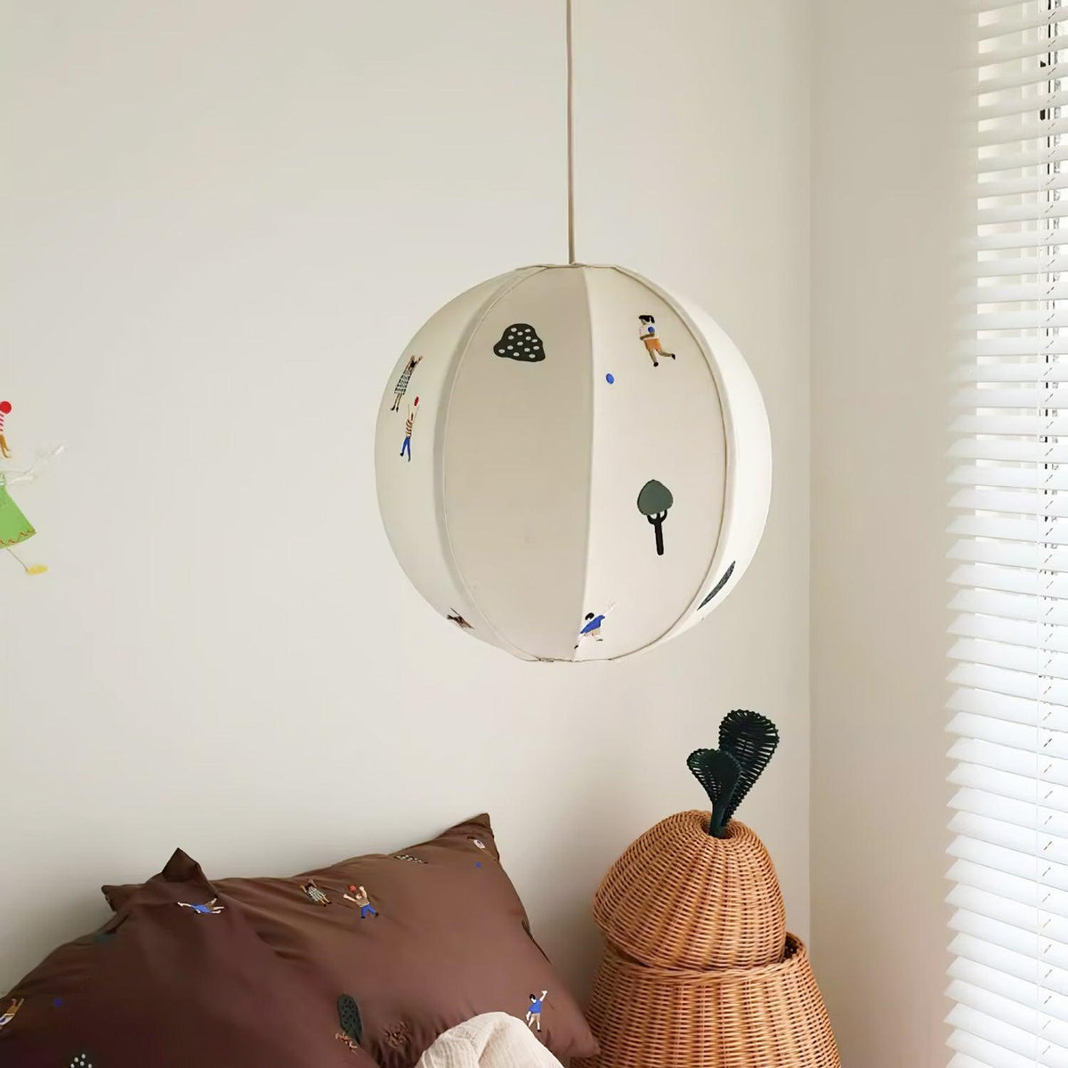 Wacell Art Textile Swag Fabric Pendant Lamp