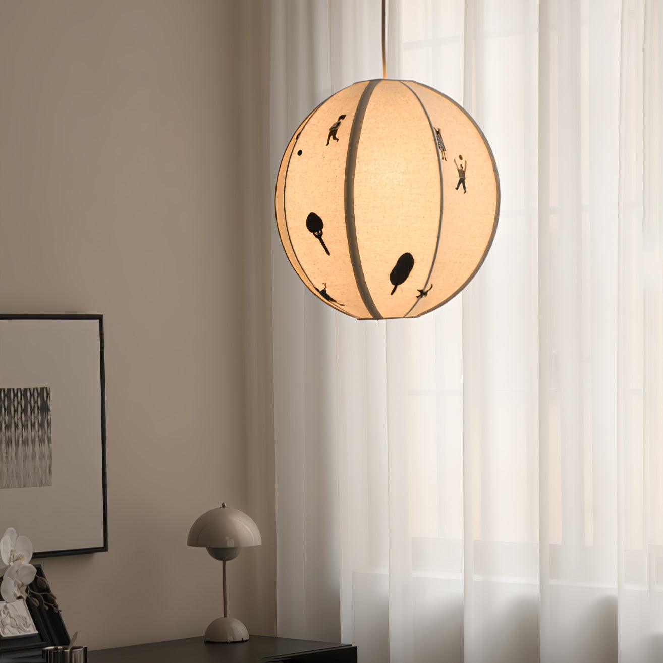 Wacell Art Textile Swag Fabric Pendant Lamp