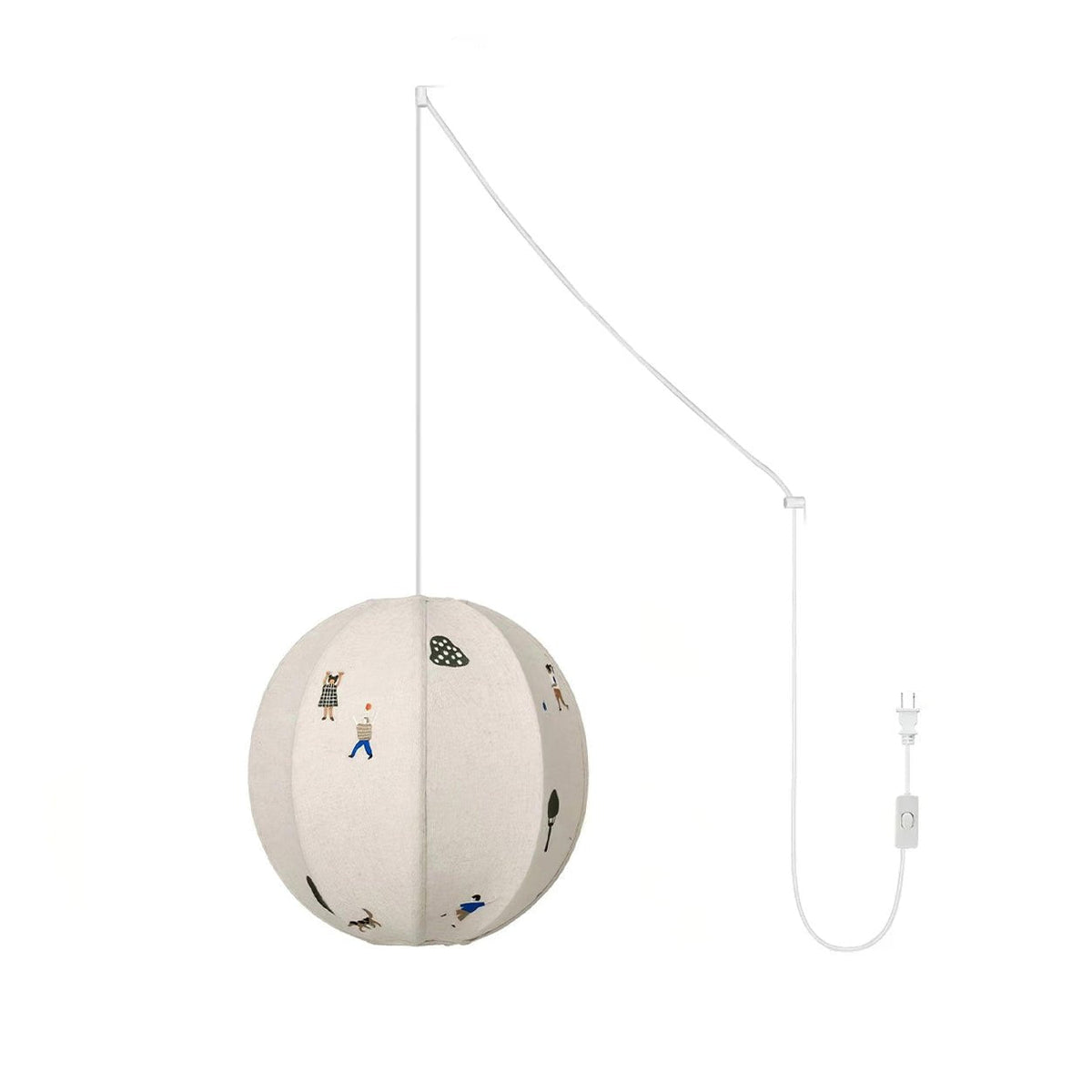 Wacell Art Textile Swag Fabric Pendant Lamp