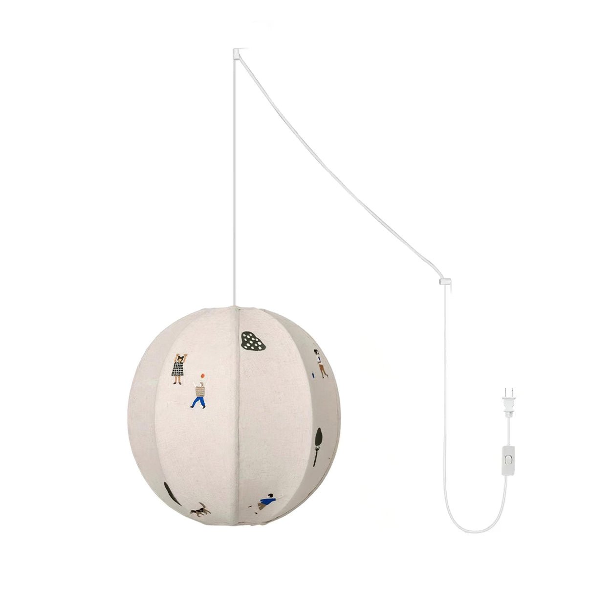 Wacell Art Textile Swag Fabric Pendant Lamp
