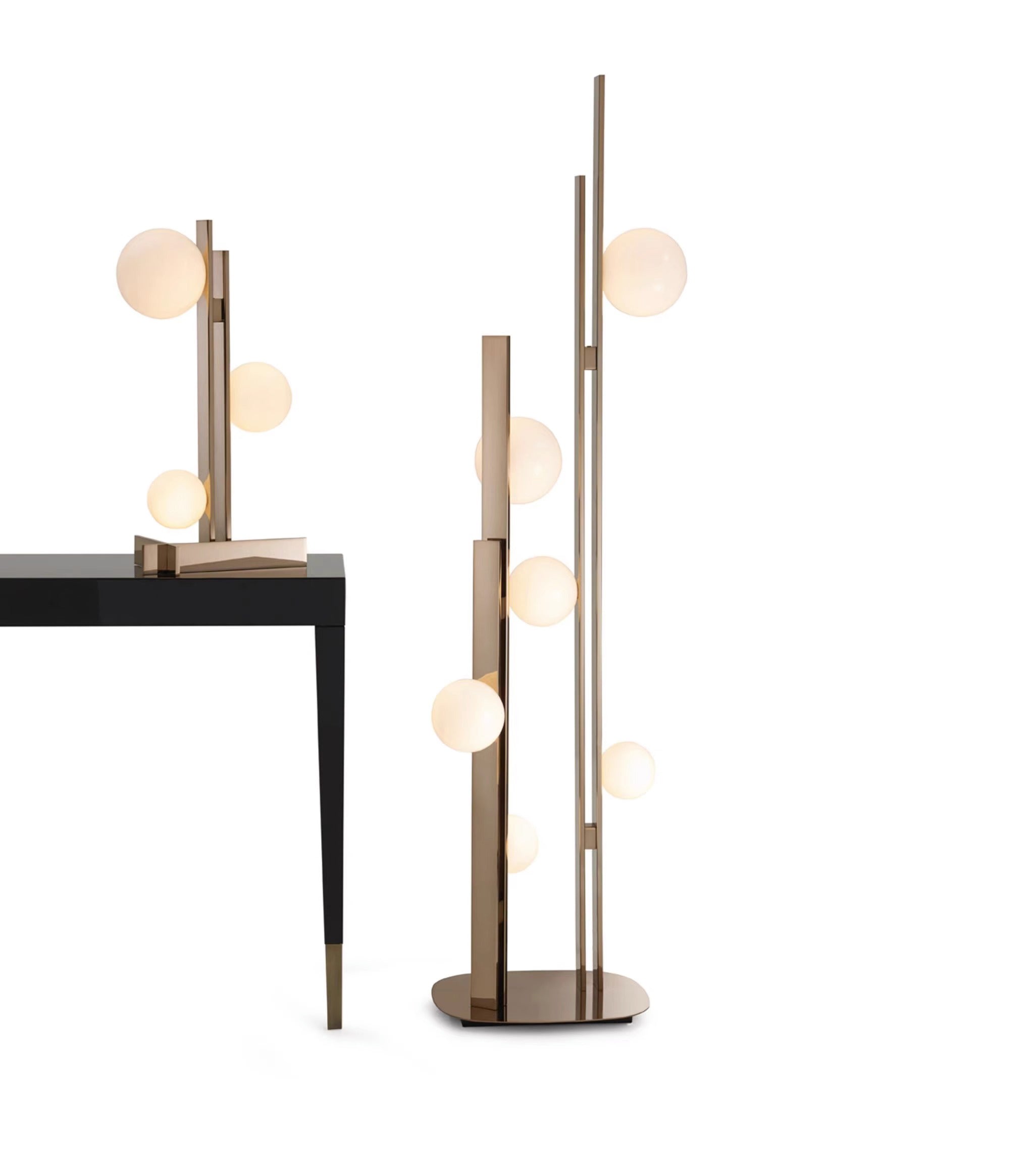 Luma Contemporary Glass Table Lamp
