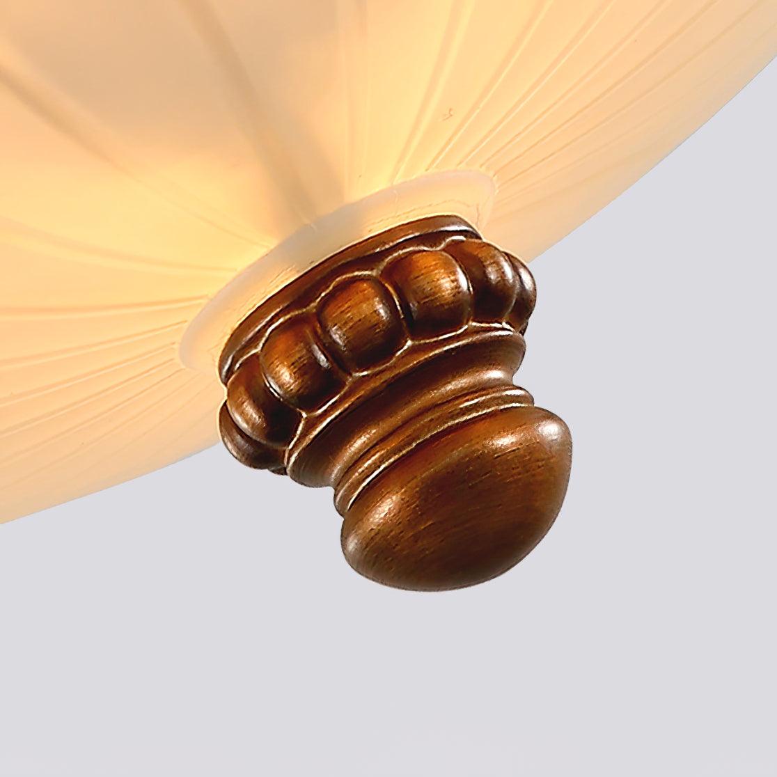 Cexora Pastoral Bowl Resin Glass Ceiling Light