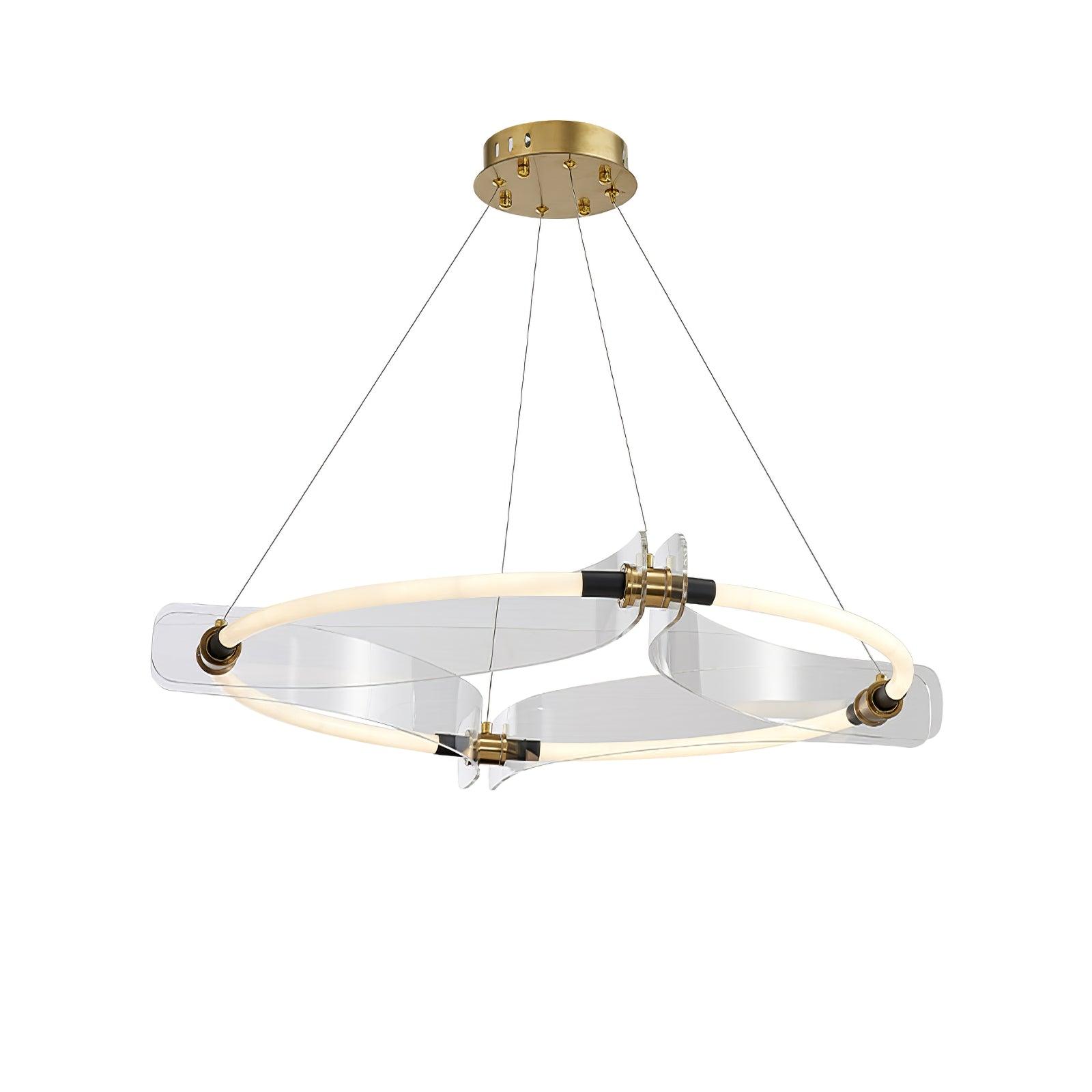 Casanine Chandelier Acrylic Gold Dining