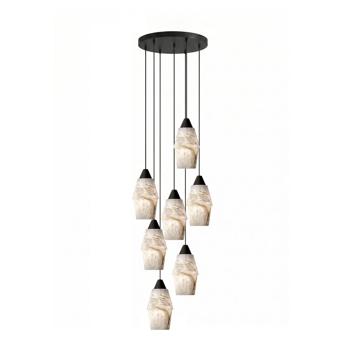Pavilion Alabaster Cluster Chandelier