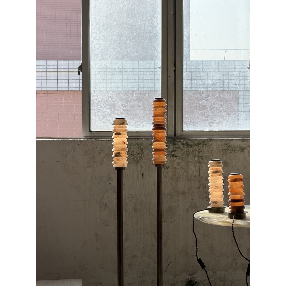 Eiroiella Alabaster Floor Lamp