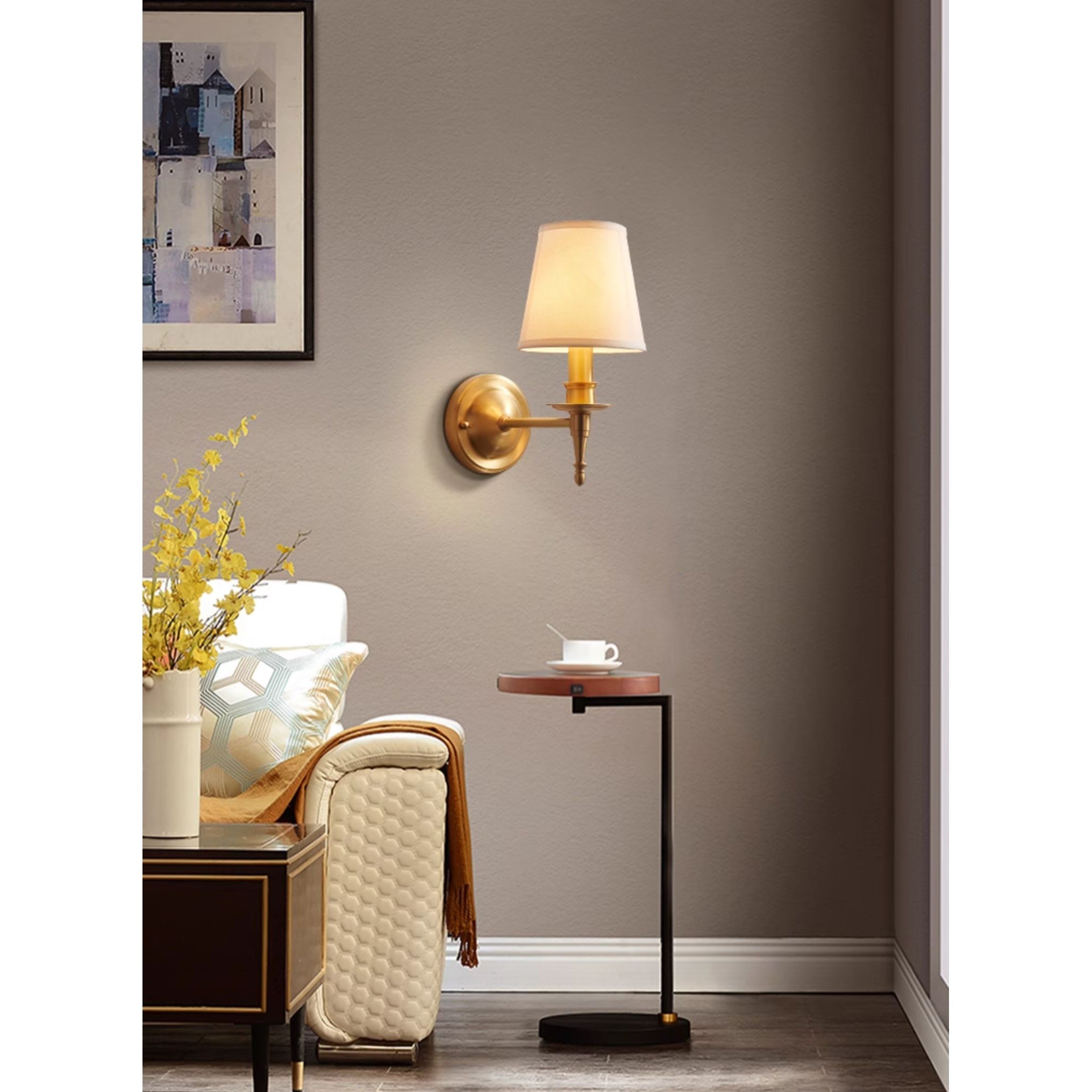 Ilthean Vintage Industrial Wall Lamp - Neutral Decor