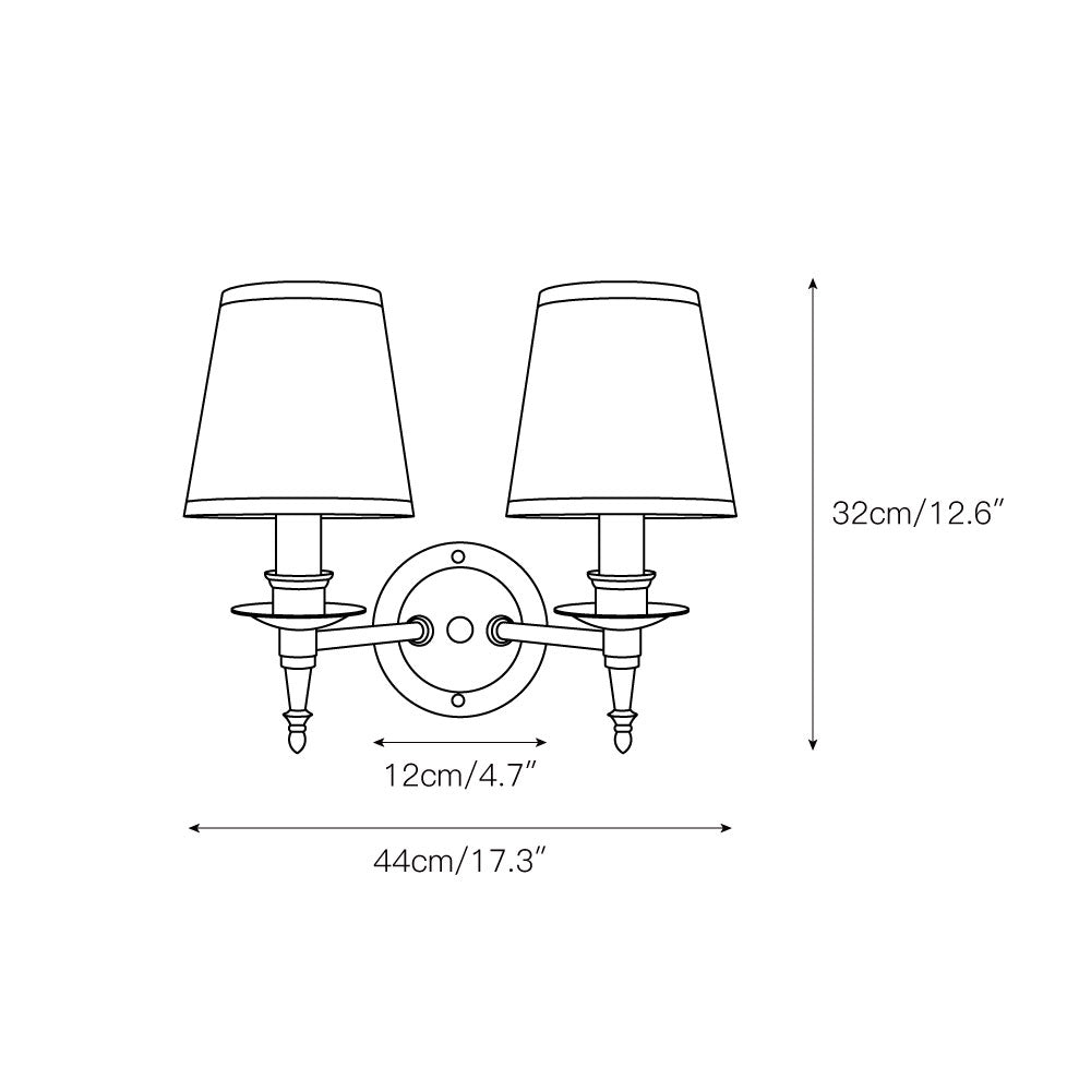 Ilthean Vintage Industrial Wall Lamp - Neutral Decor