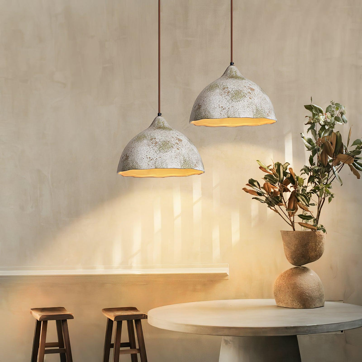 Moss Minimalist Wood Pendant Light