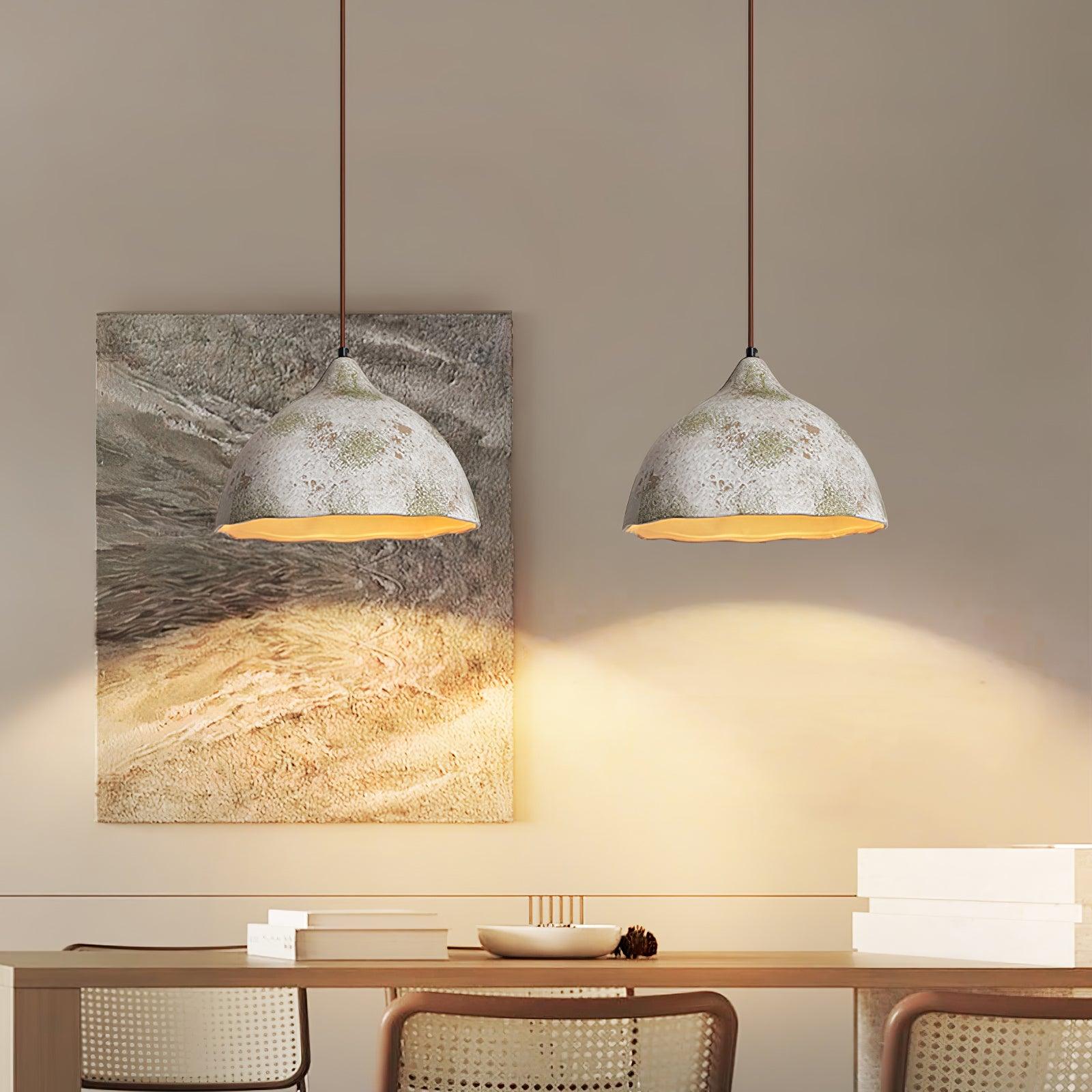 Moss Minimalist Wood Pendant Light