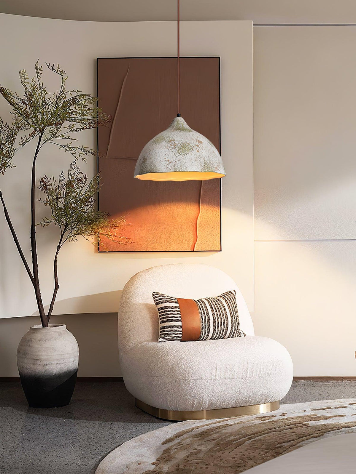 Moss Minimalist Wood Pendant Light