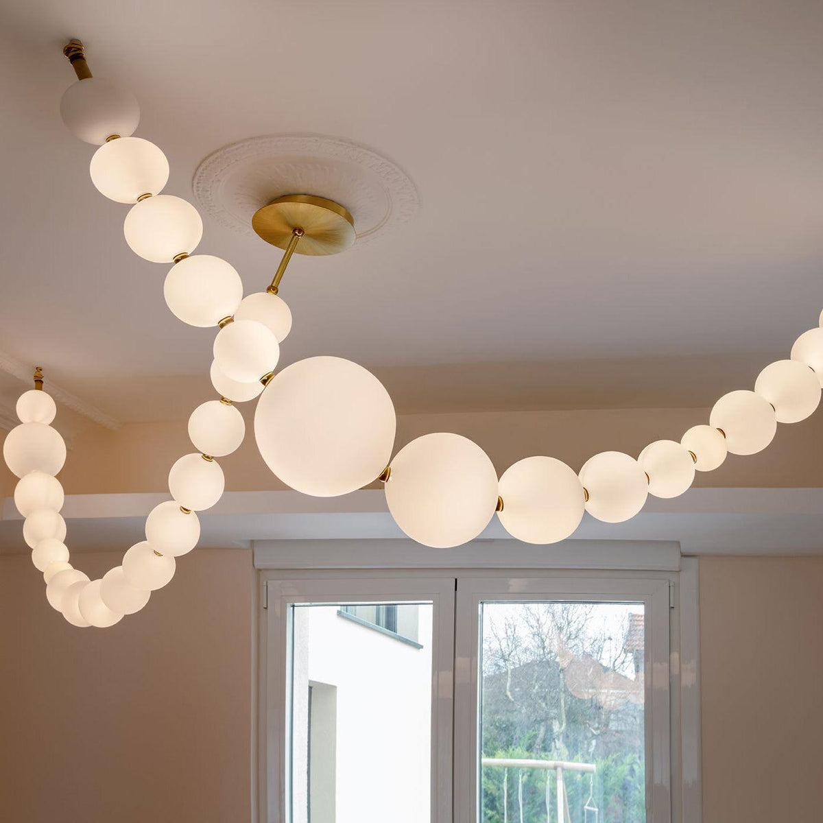 Kanell Brass Sputnik Chandelier