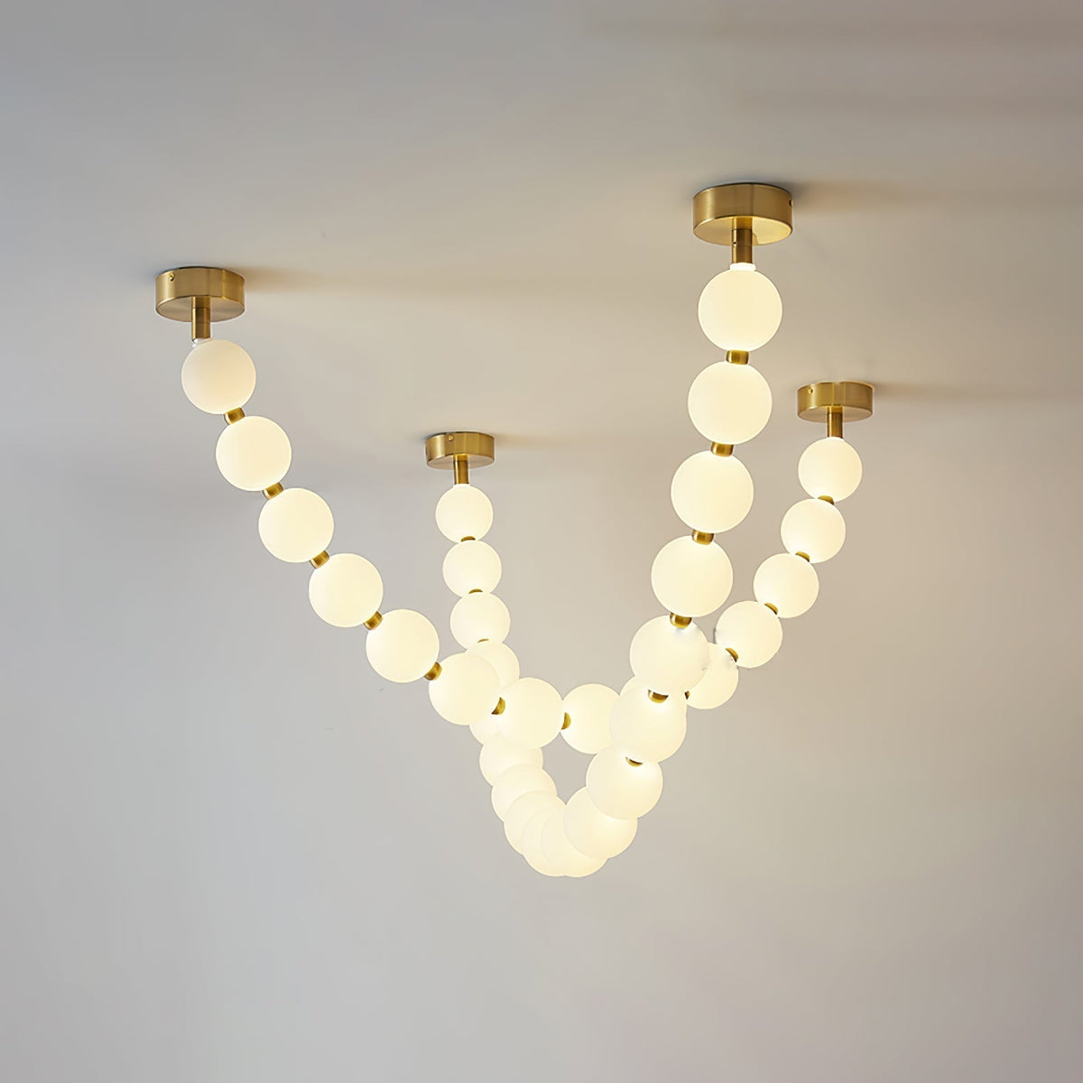 Emelir Pearl Necklace Balls Glass Chandelier