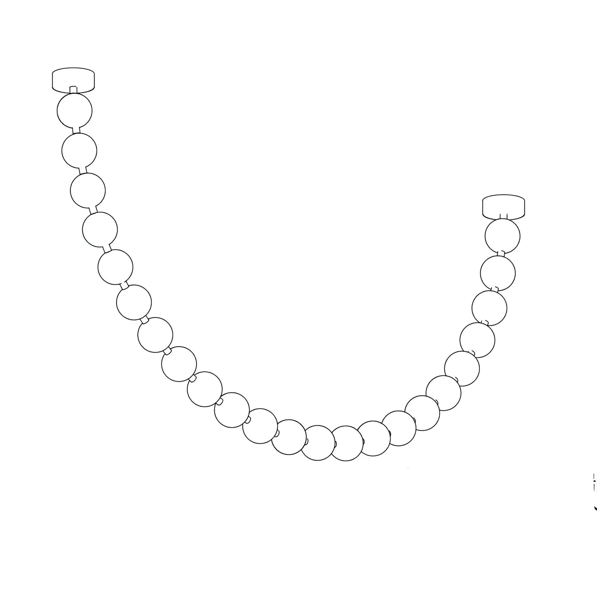 Emelir Pearl Necklace Balls Glass Chandelier