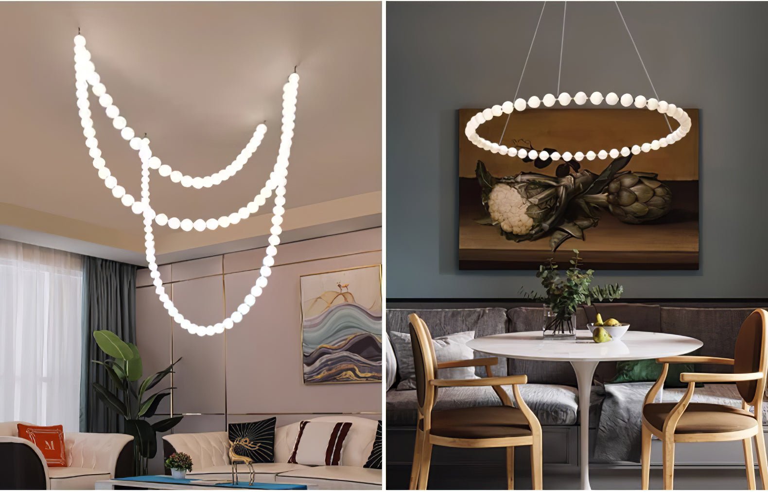 Emelir Pearl Necklace Balls Glass Chandelier
