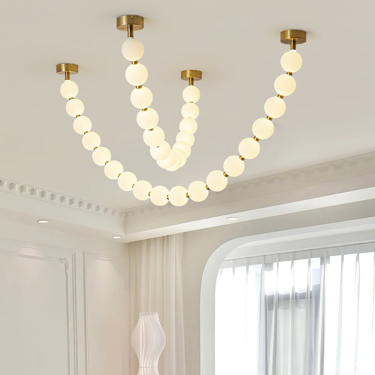 Emelir Pearl Necklace Balls Glass Chandelier