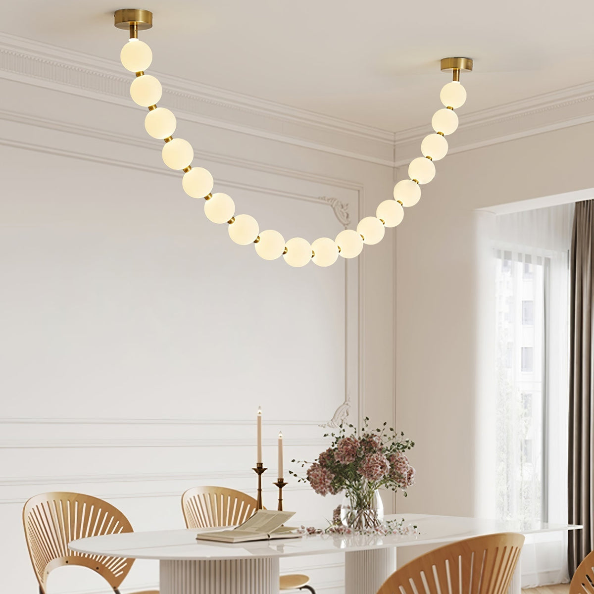 Emelir Pearl Necklace Balls Glass Chandelier