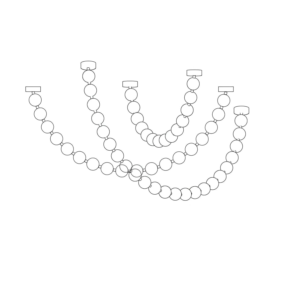 Emelir Pearl Necklace Balls Glass Chandelier