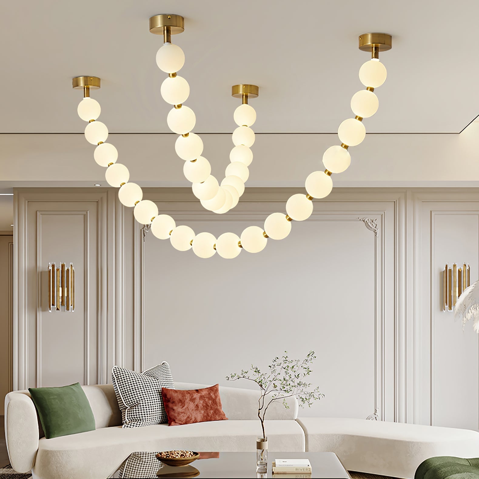Zalvarin Brass Sputnik Chandelier - Neutral Decor