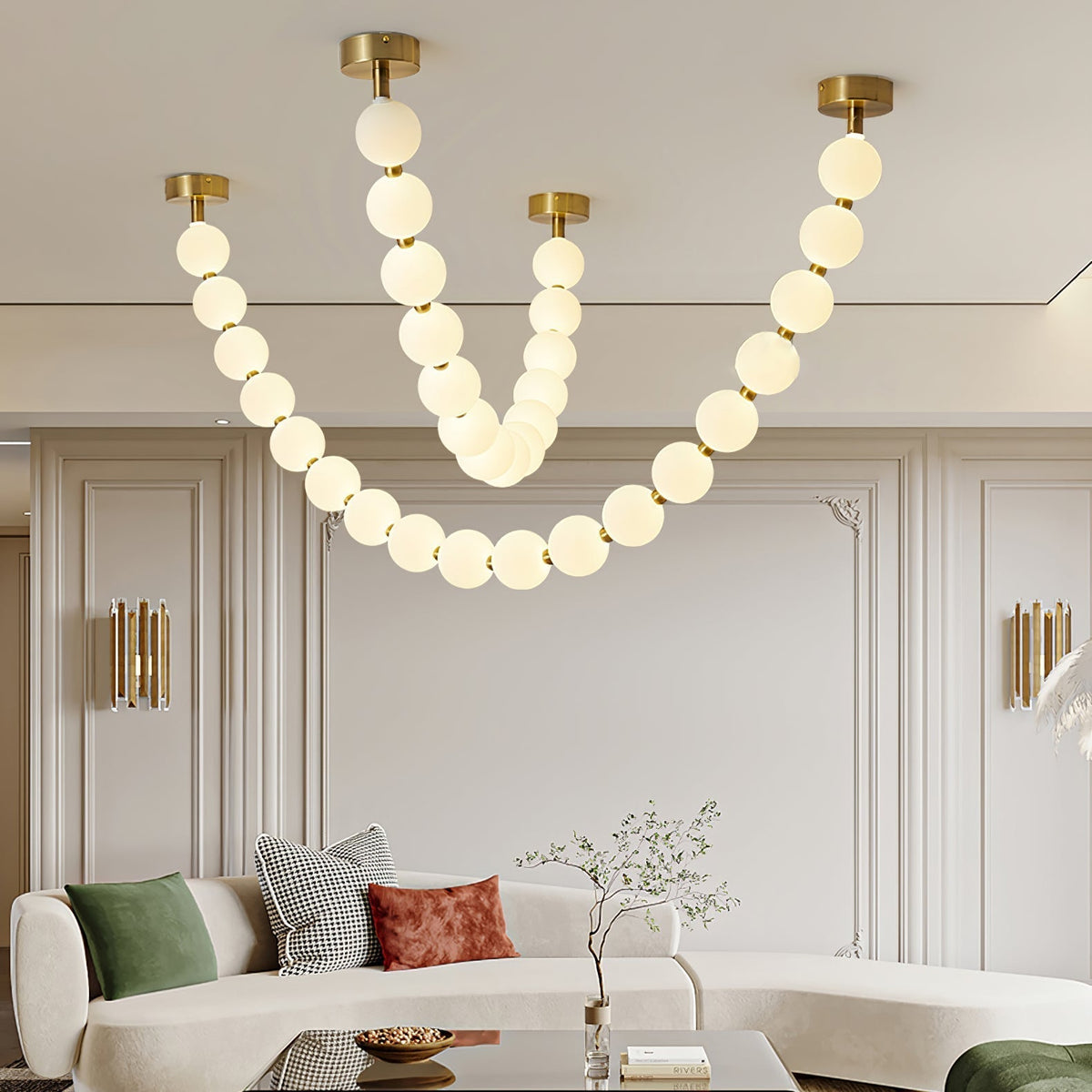 Emelir Pearl Necklace Balls Glass Chandelier