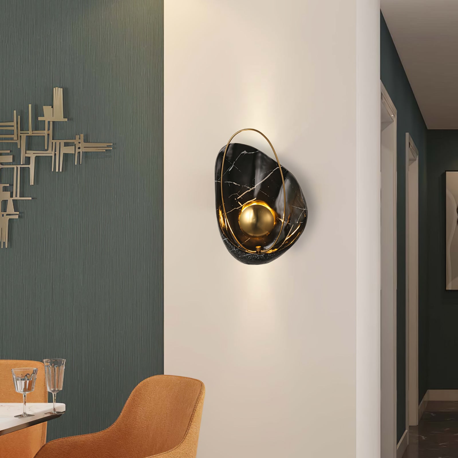 Vethaora Premium Nordic Art Pearl Resin Wall Lamp