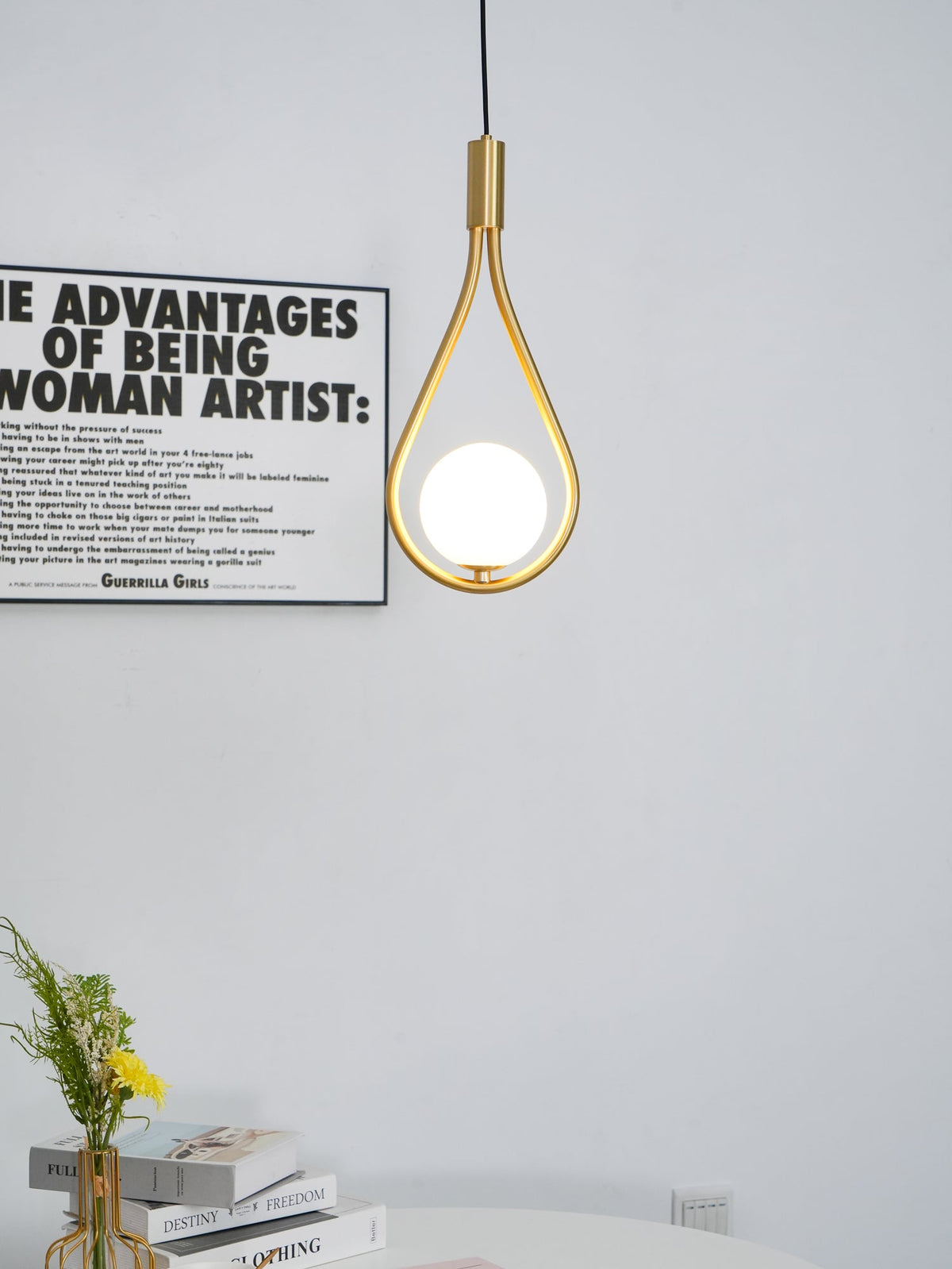 Droplet Modern Brass Pendant Light