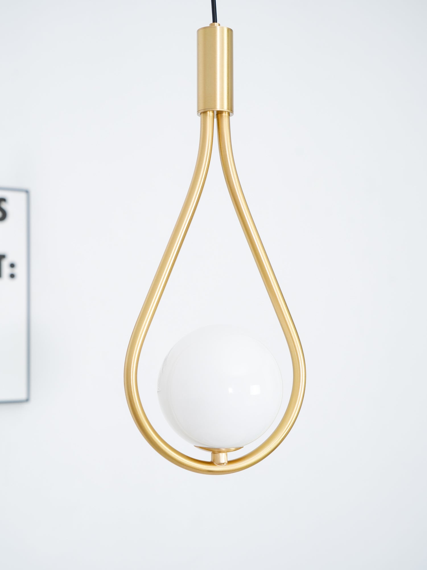 Droplet Modern Brass Pendant Light