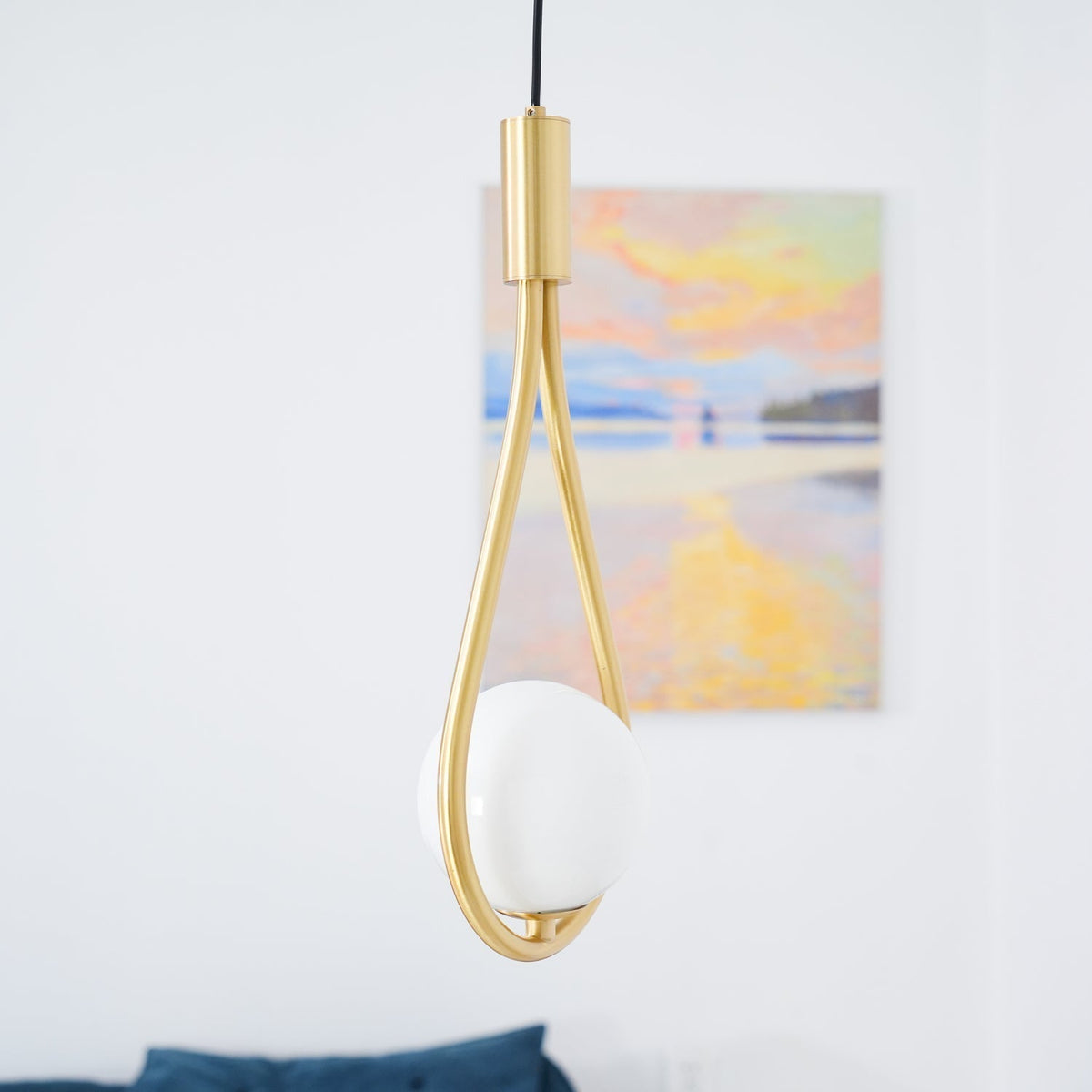 Droplet Modern Brass Pendant Light
