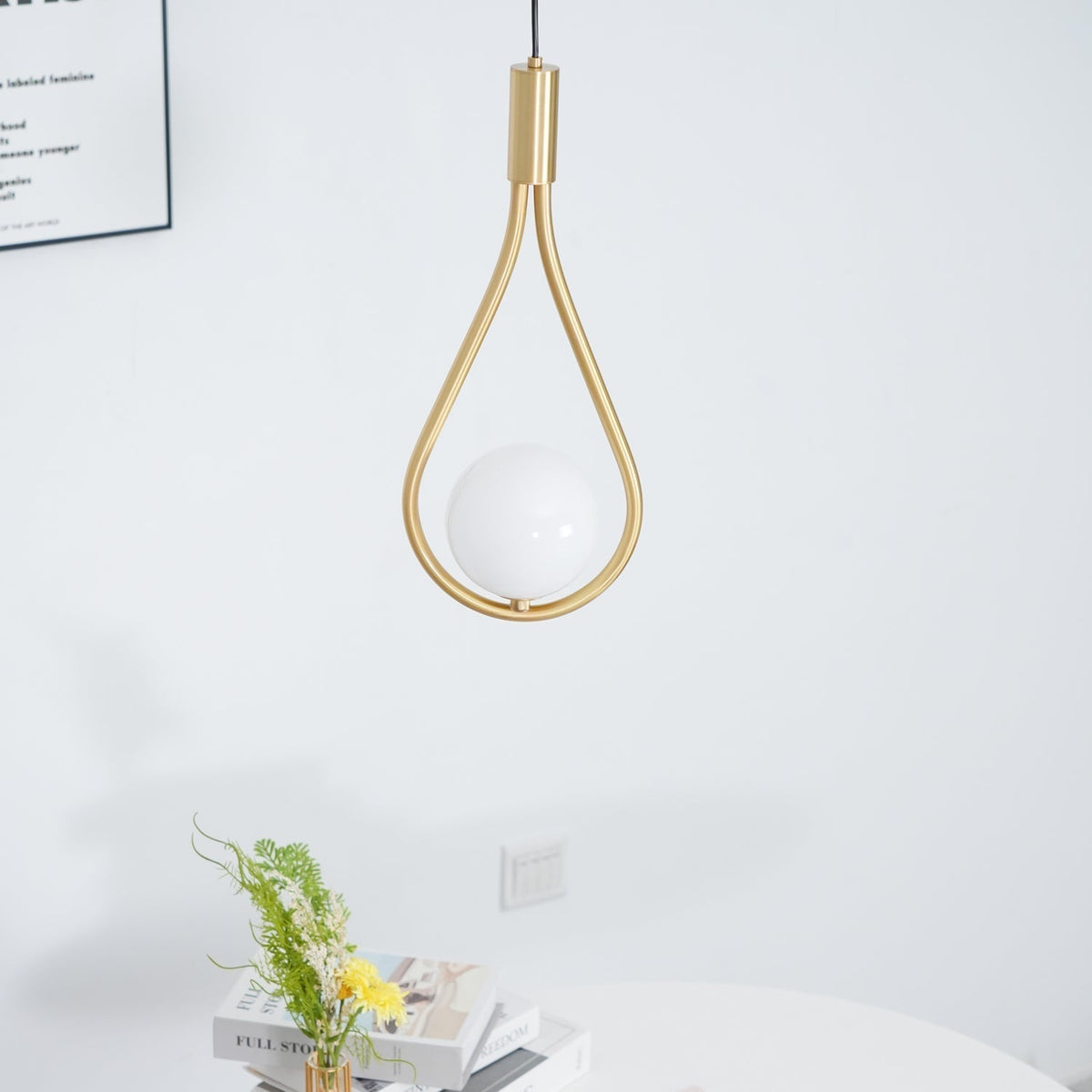 Droplet Modern Brass Pendant Light