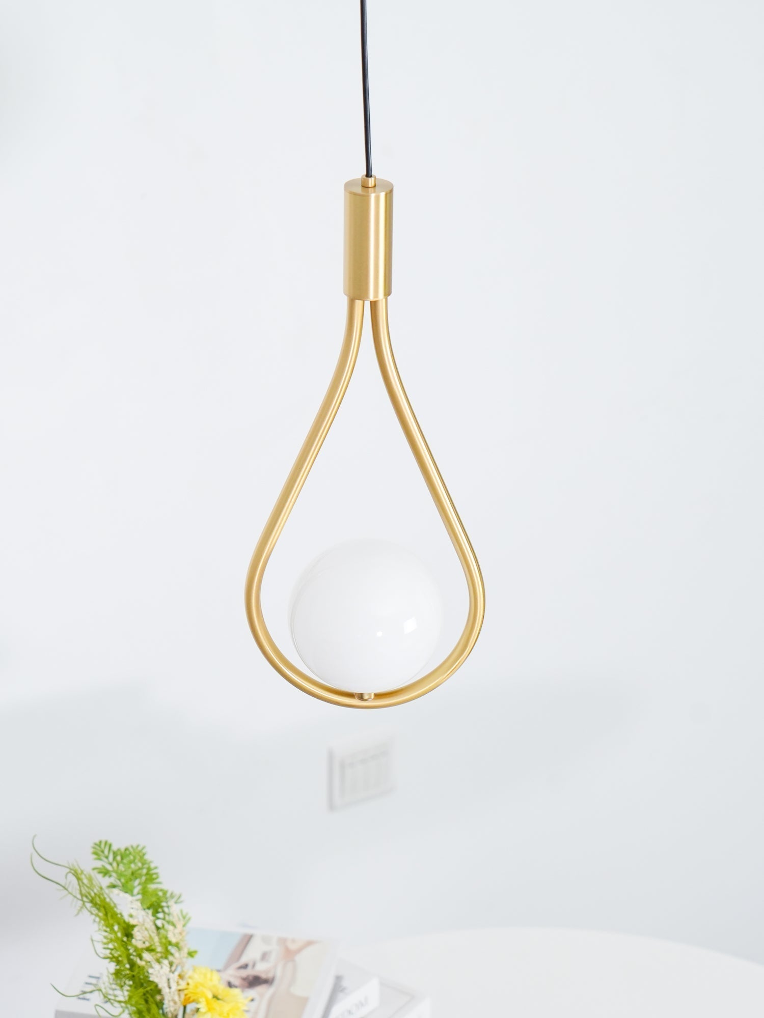 Droplet Modern Brass Pendant Light