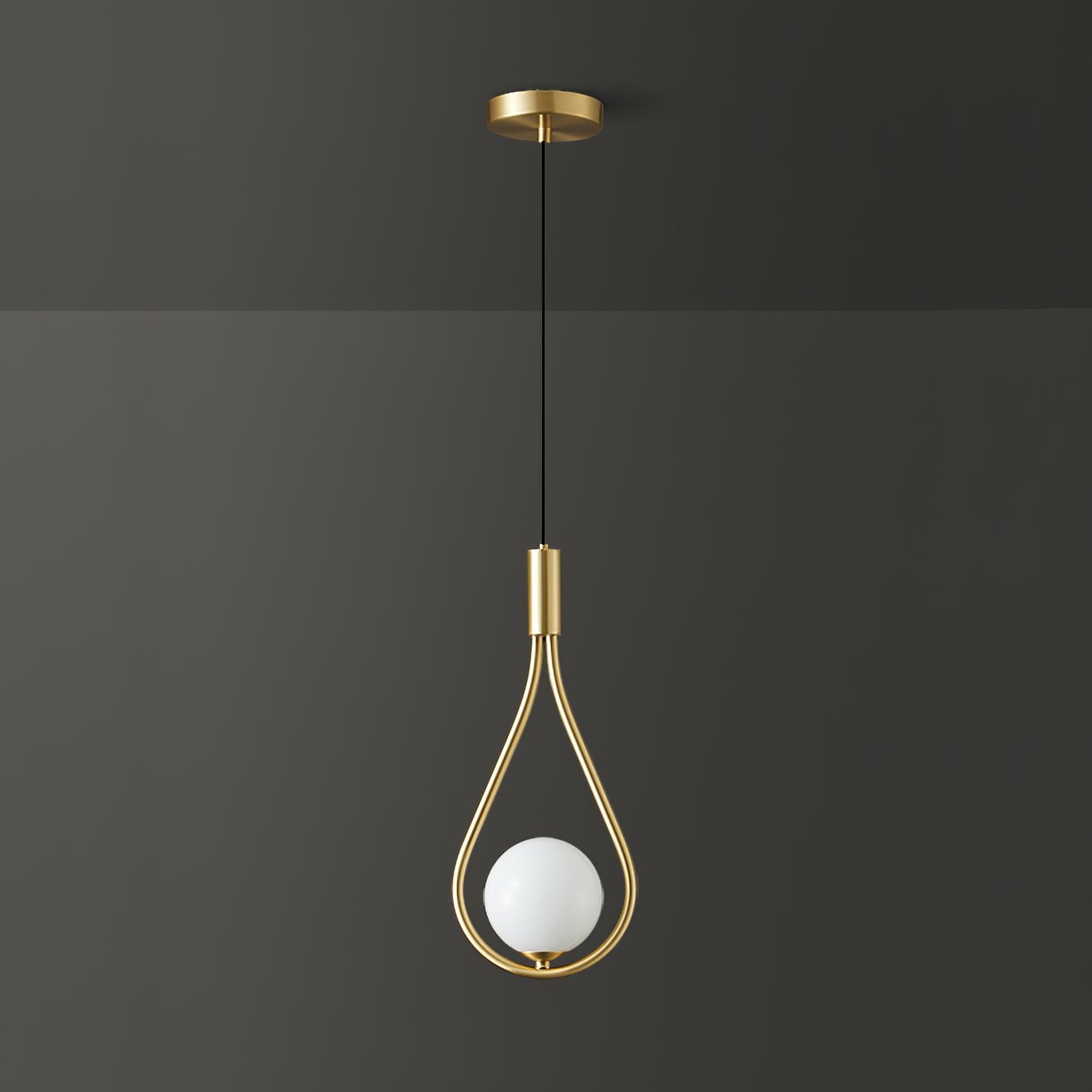 Droplet Modern Brass Pendant Light