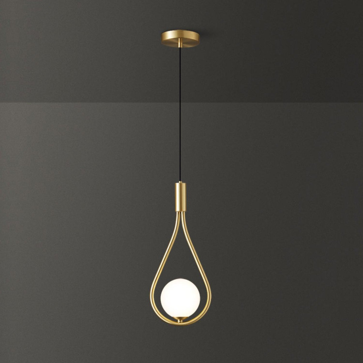 Droplet Modern Brass Pendant Light