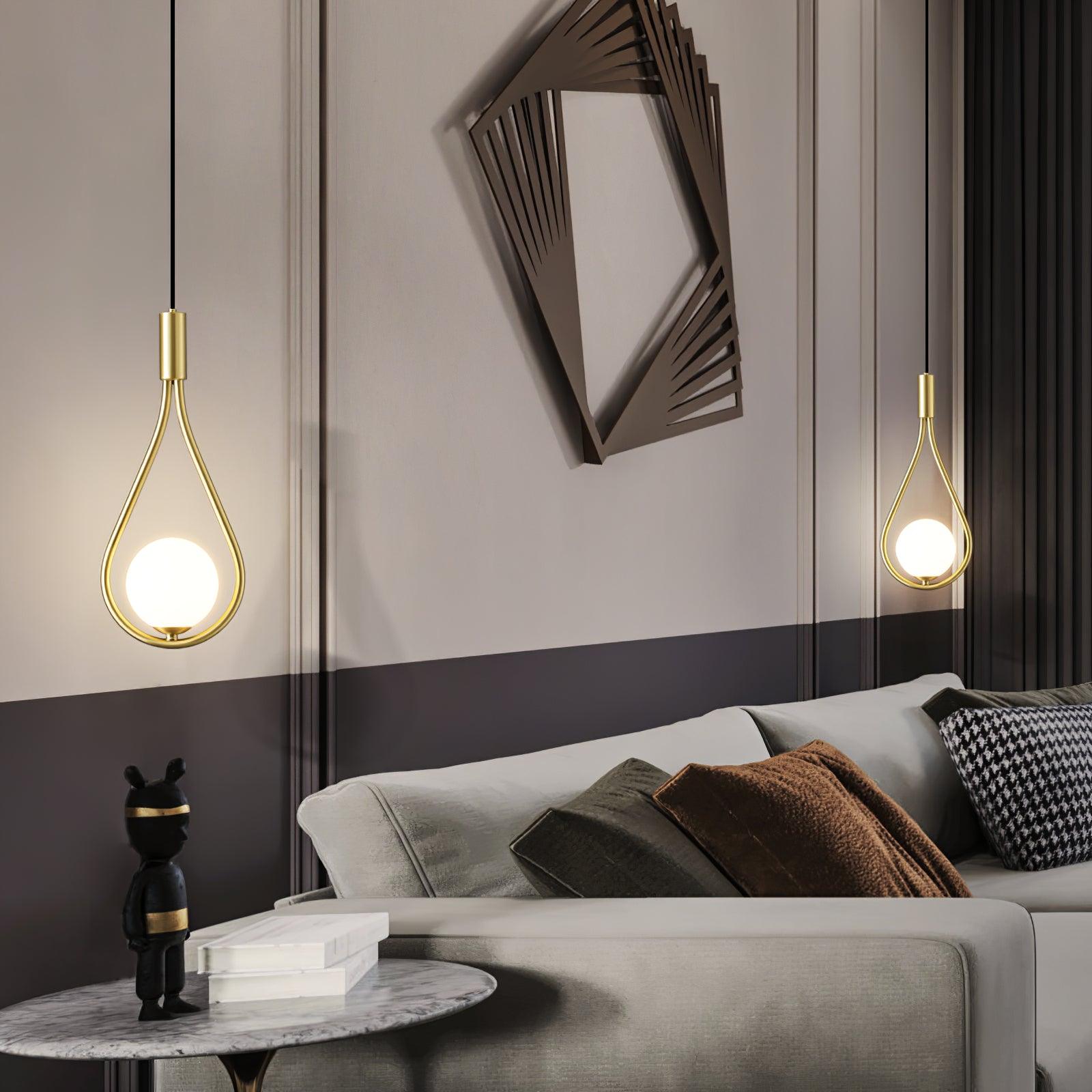 Droplet Modern Brass Pendant Light