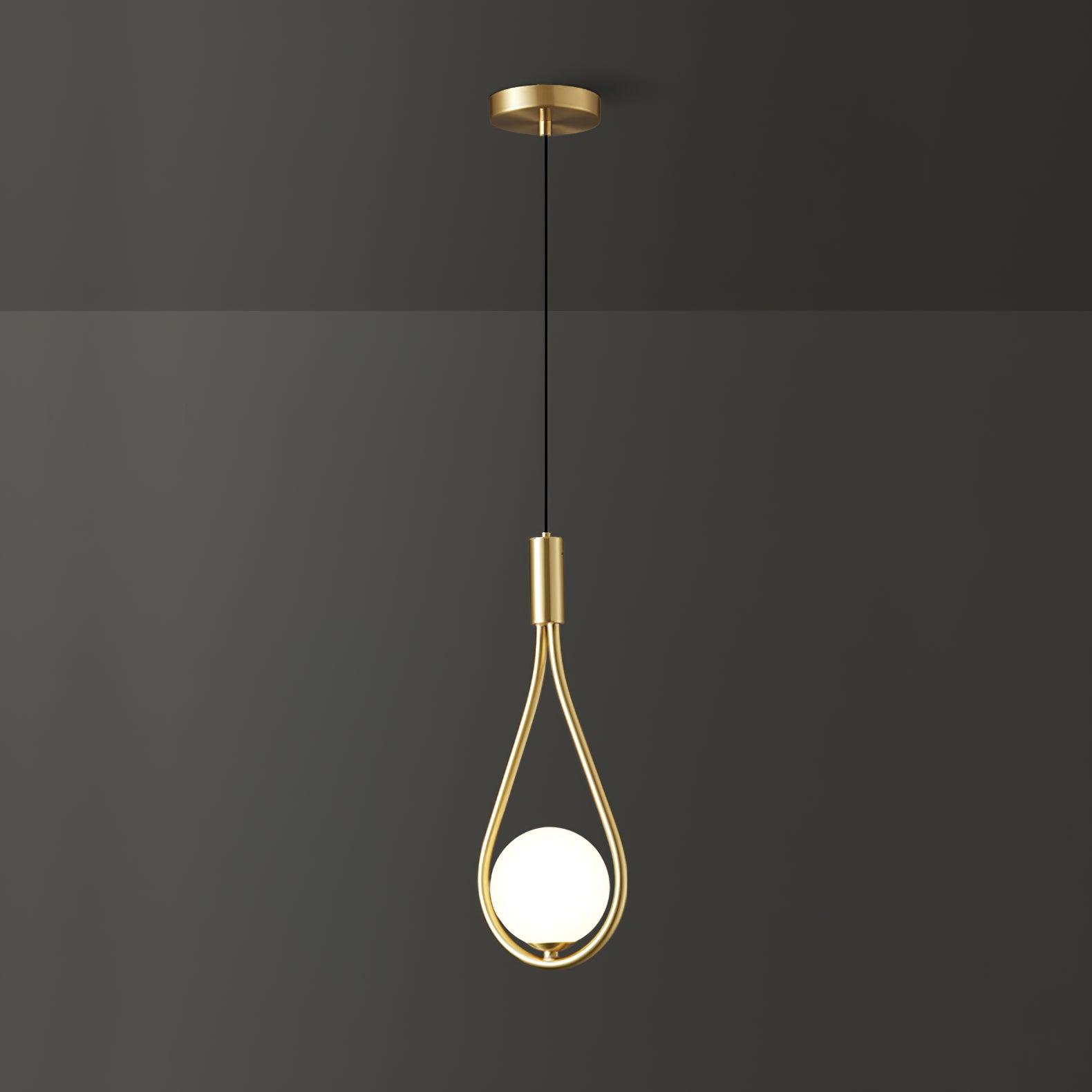 Droplet Modern Brass Pendant Light