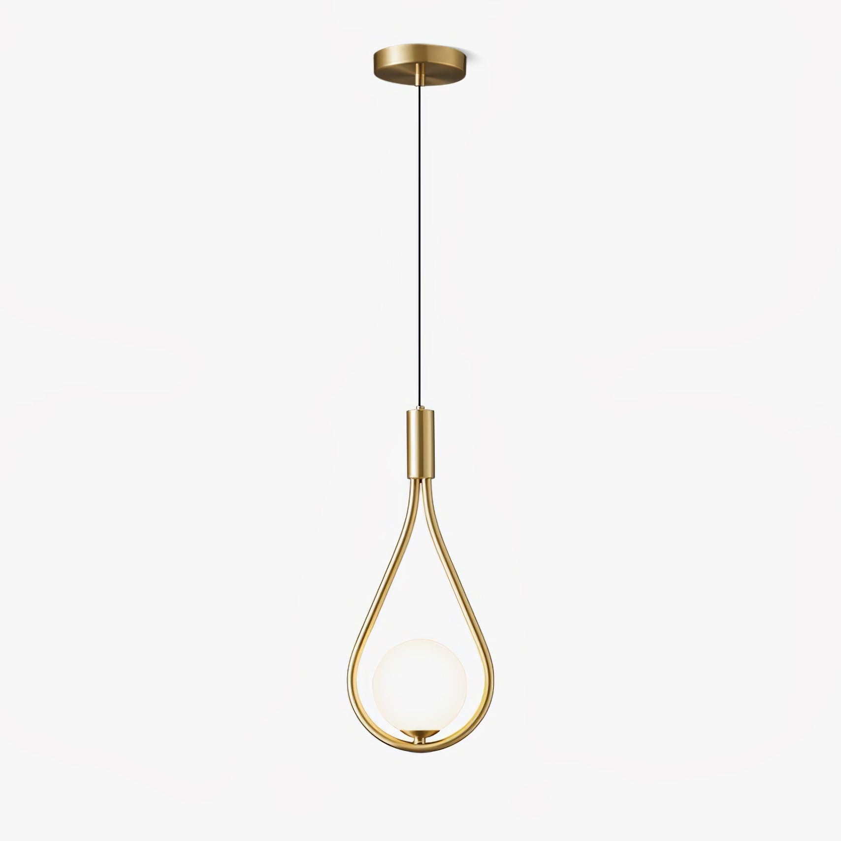 Droplet Modern Brass Pendant Light