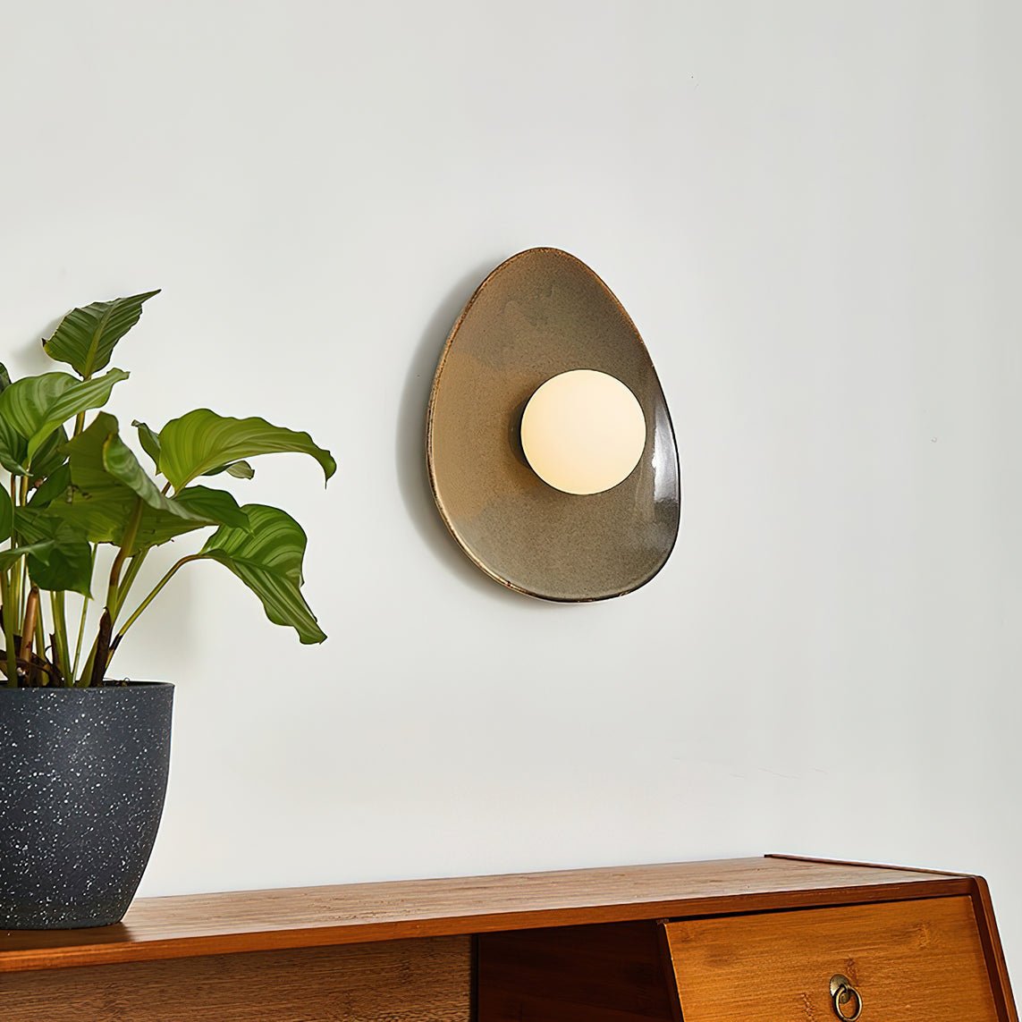 Ertalila Elegance Pebble Disc Ceramics Wall Light
